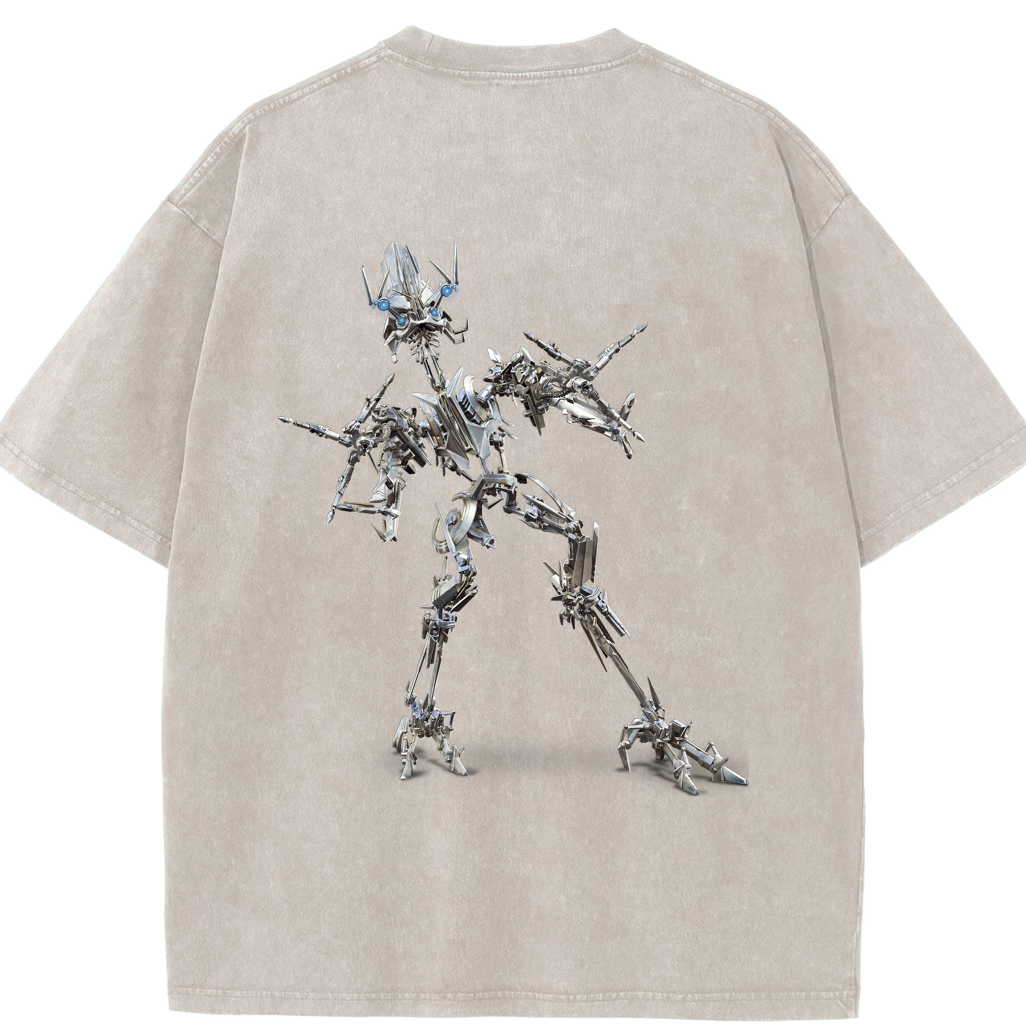 （画像用）  綿100% ヴィンテージ風 半袖Tシャツ（背面プリント）