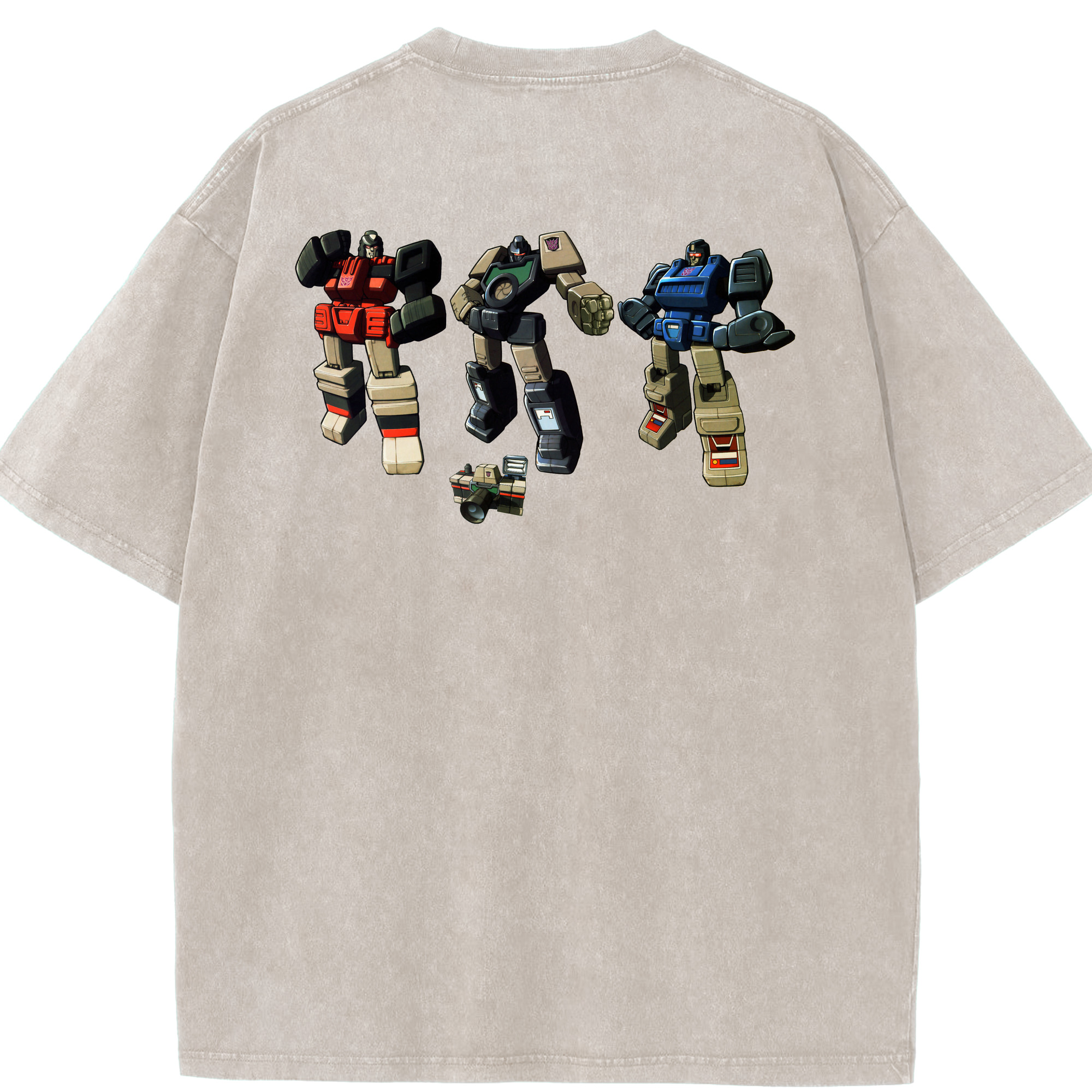 （画像用）  綿100% ヴィンテージ風 半袖Tシャツ（背面プリント）