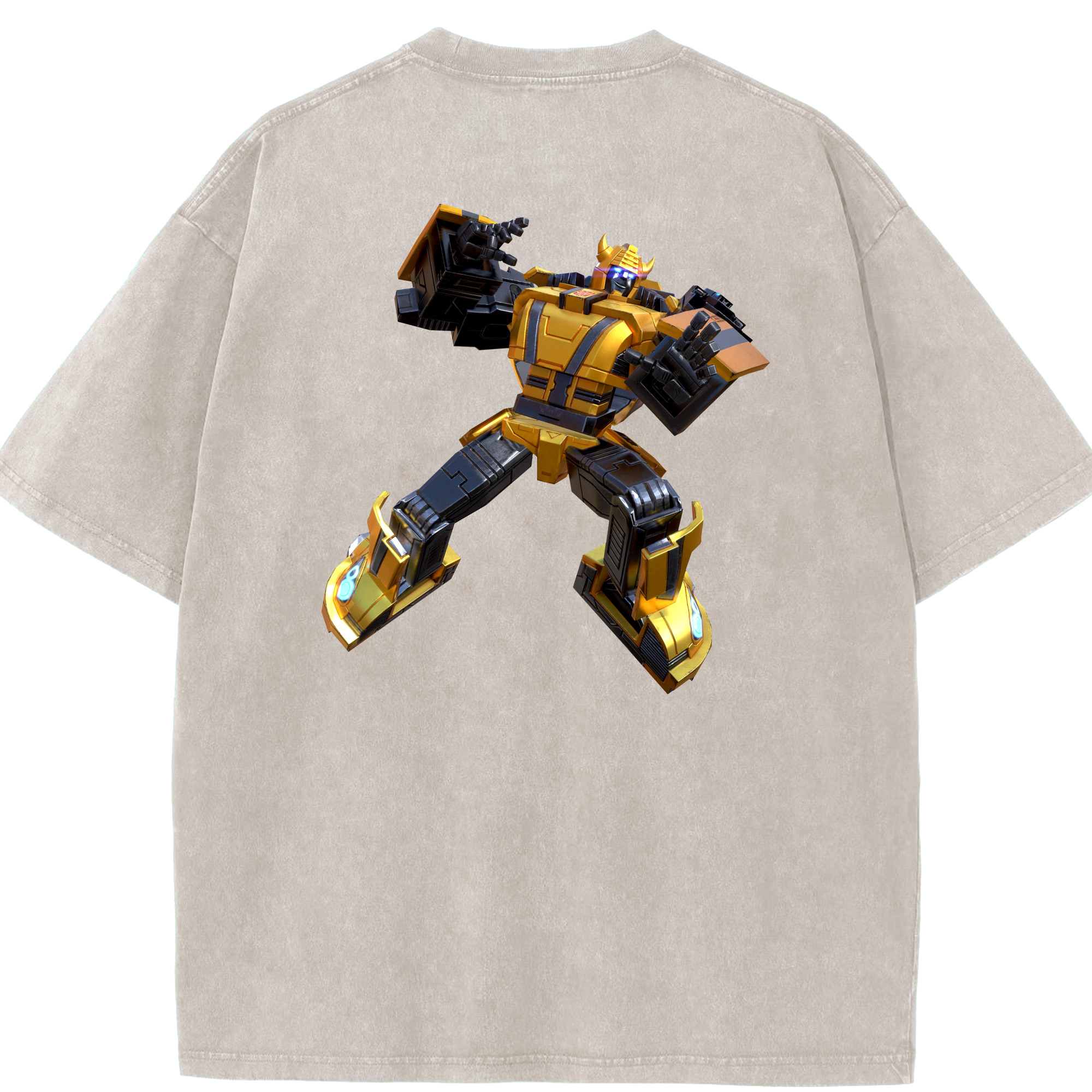 （画像用）  綿100% ヴィンテージ風 半袖Tシャツ（背面プリント）
