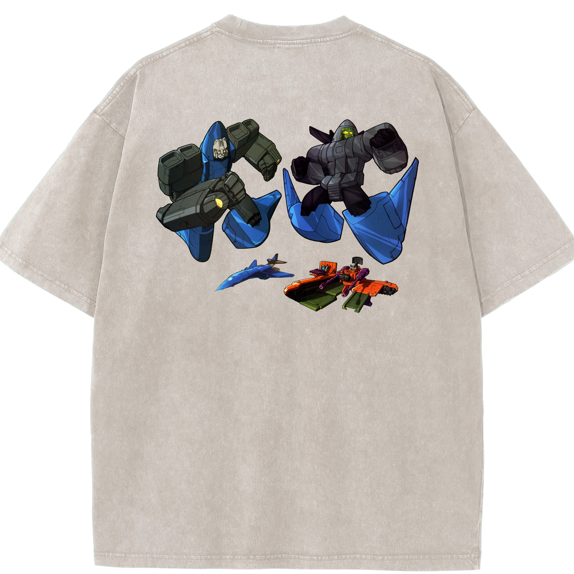 （画像用）  綿100% ヴィンテージ風 半袖Tシャツ（背面プリント）