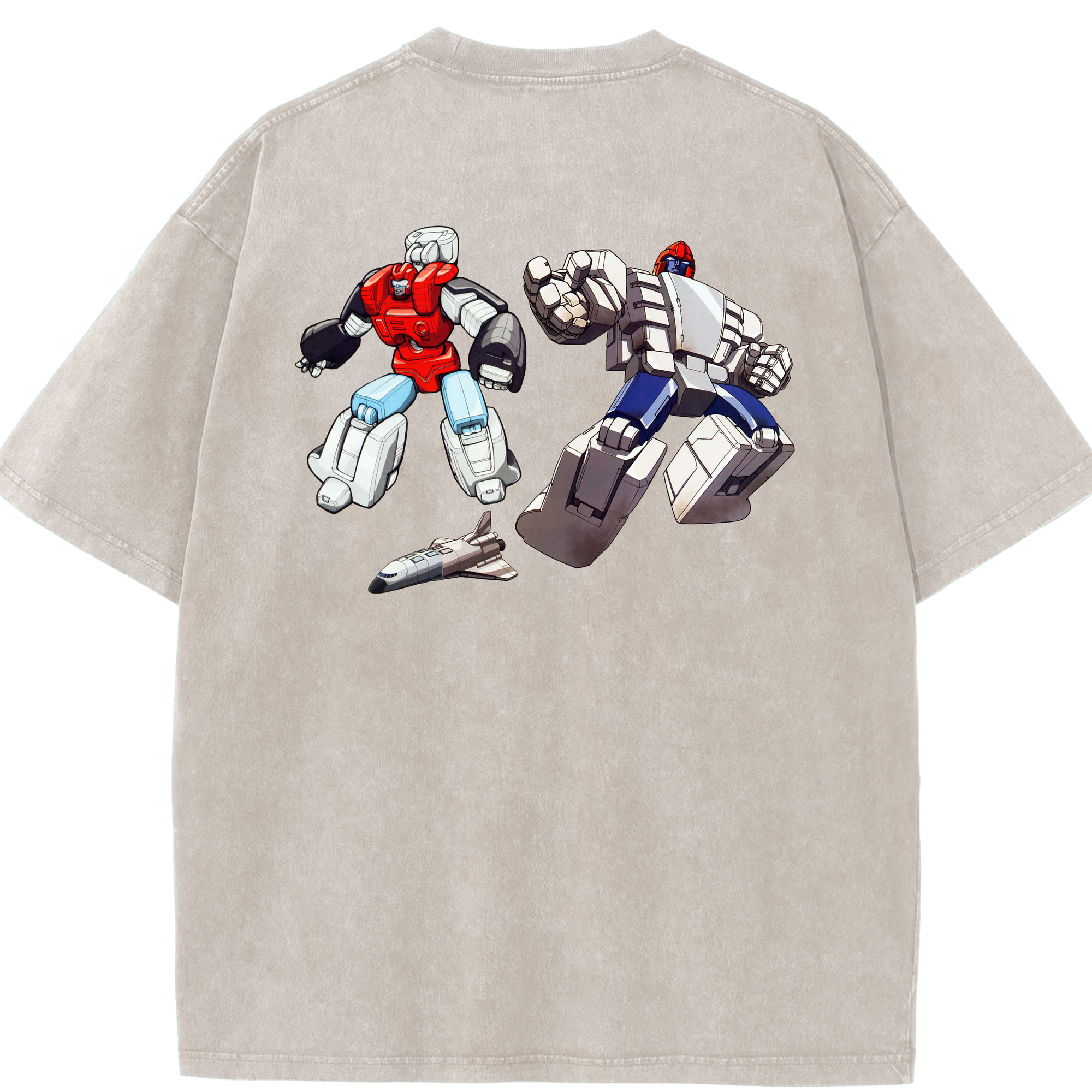 （画像用）  綿100% ヴィンテージ風 半袖Tシャツ（背面プリント）