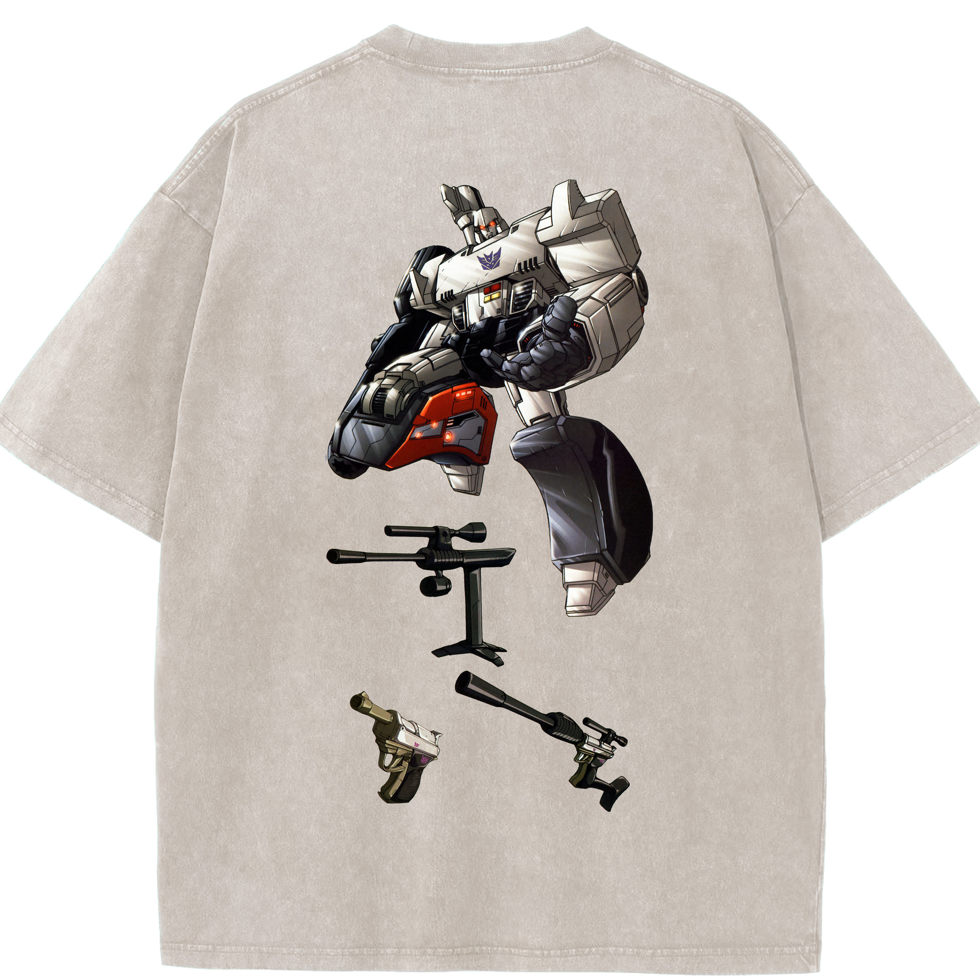 （画像用）  綿100% ヴィンテージ風 半袖Tシャツ（背面プリント）