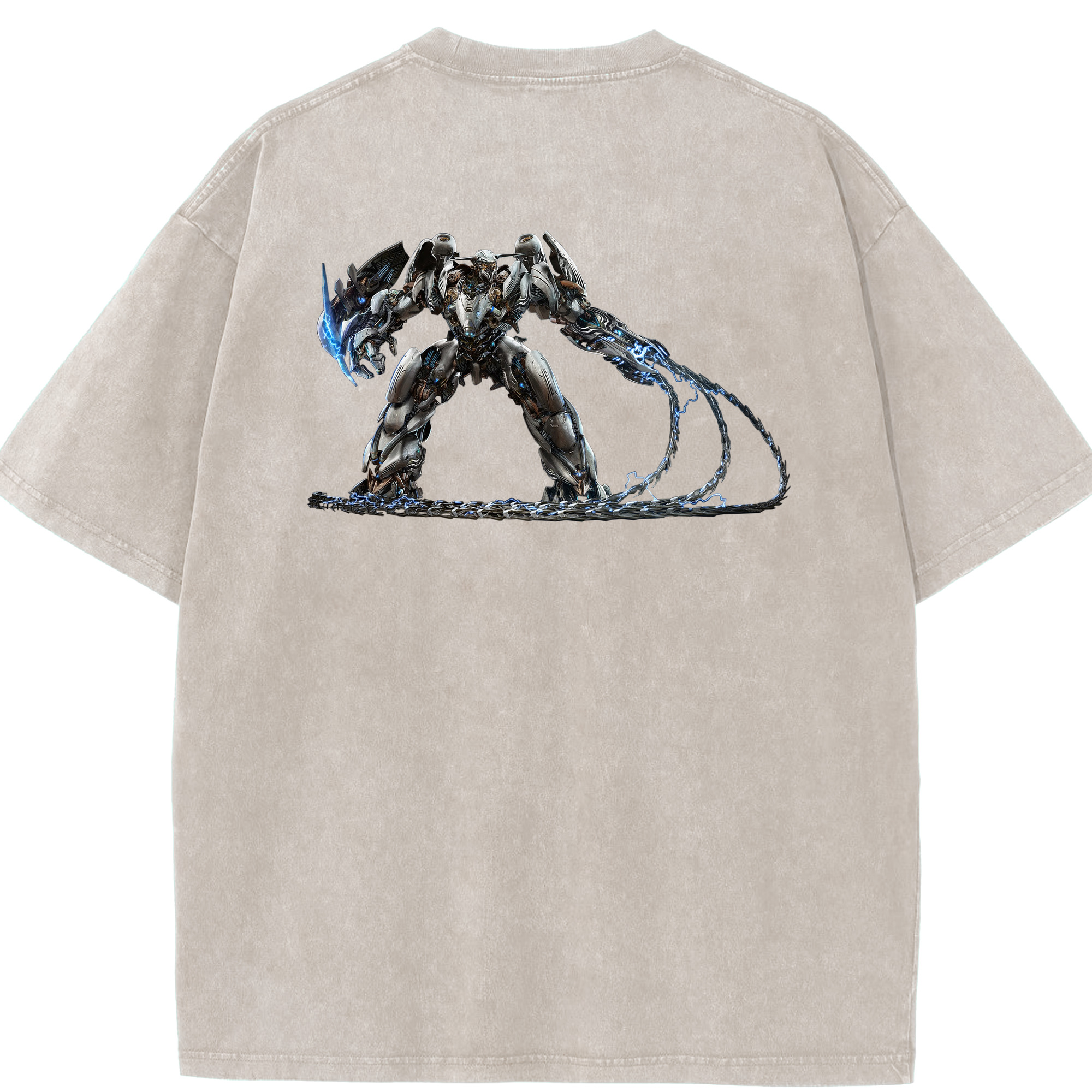 （画像用）  綿100% ヴィンテージ風 半袖Tシャツ（背面プリント）