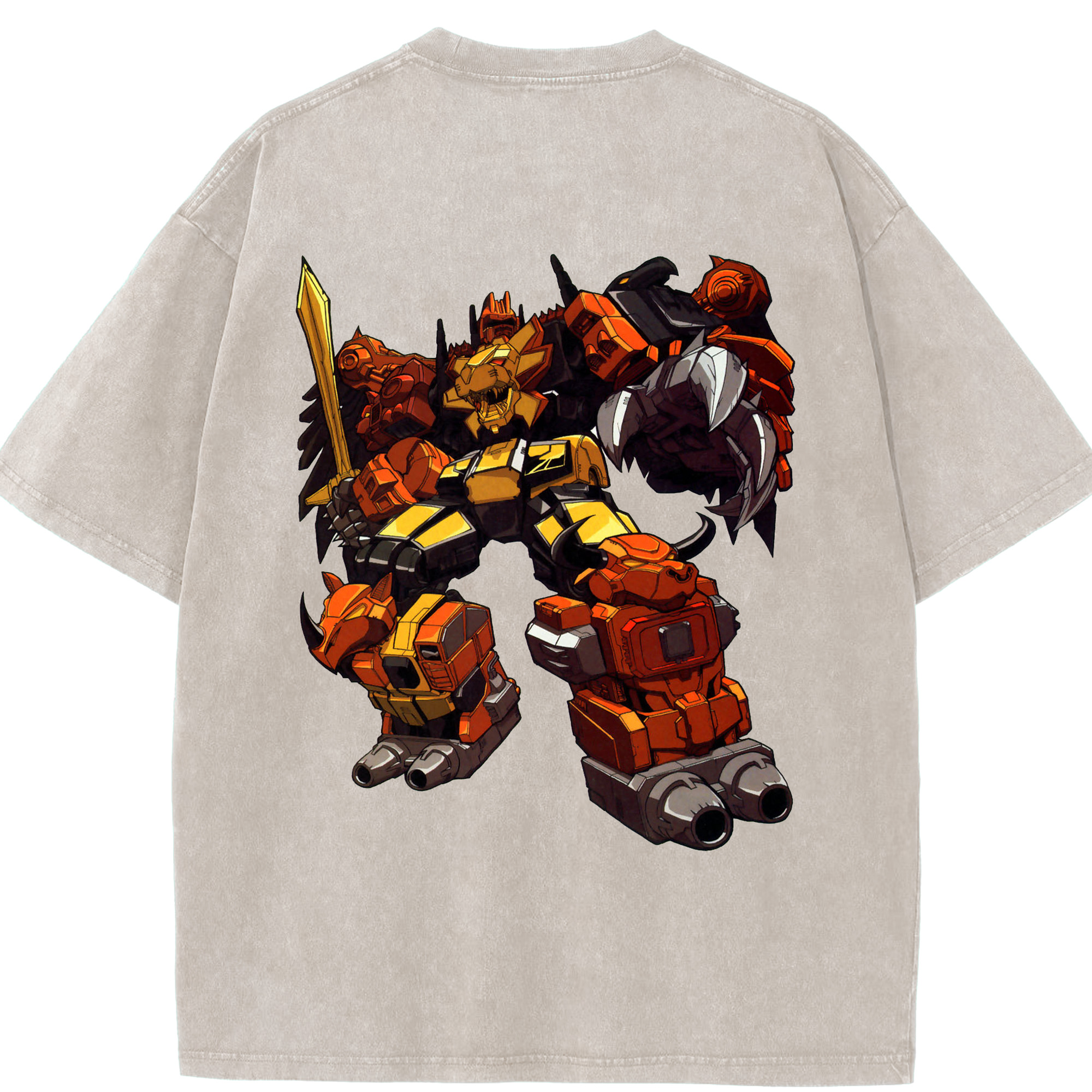 （画像用）  綿100% ヴィンテージ風 半袖Tシャツ（背面プリント）