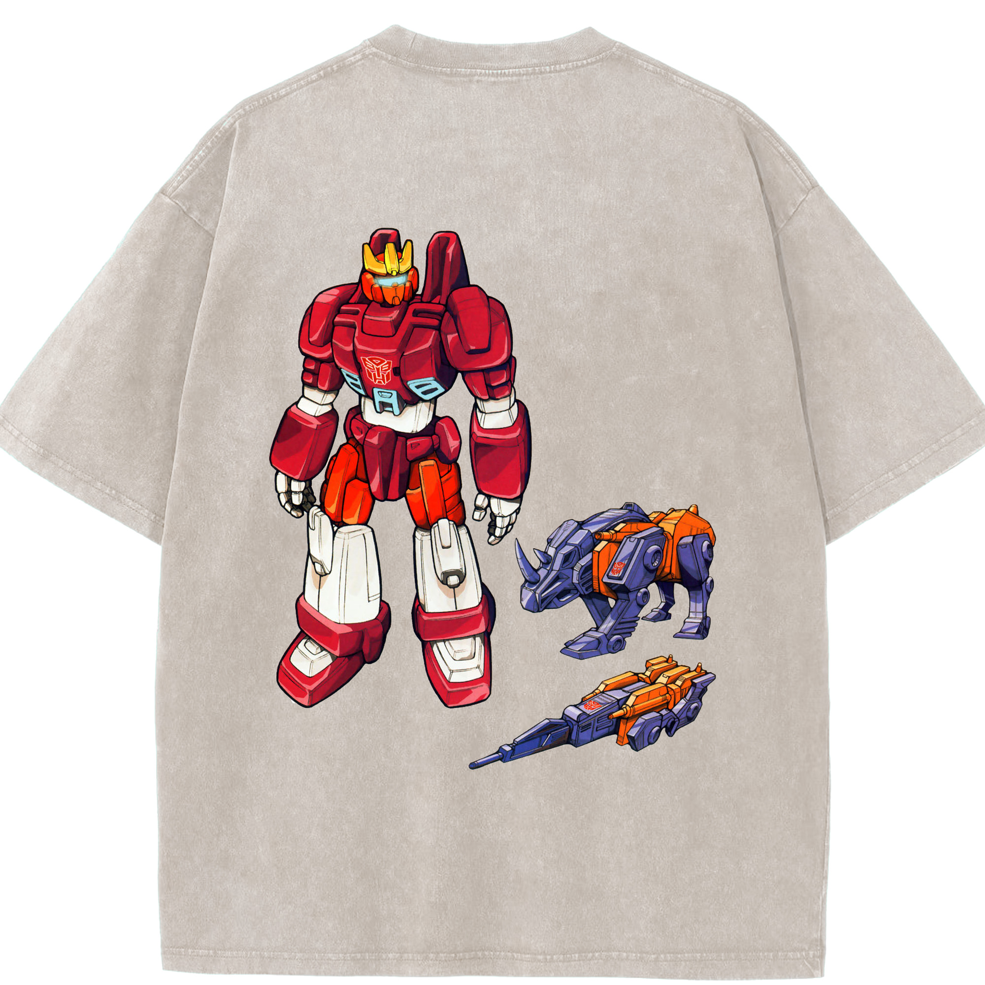 （画像用）  綿100% ヴィンテージ風 半袖Tシャツ（背面プリント）