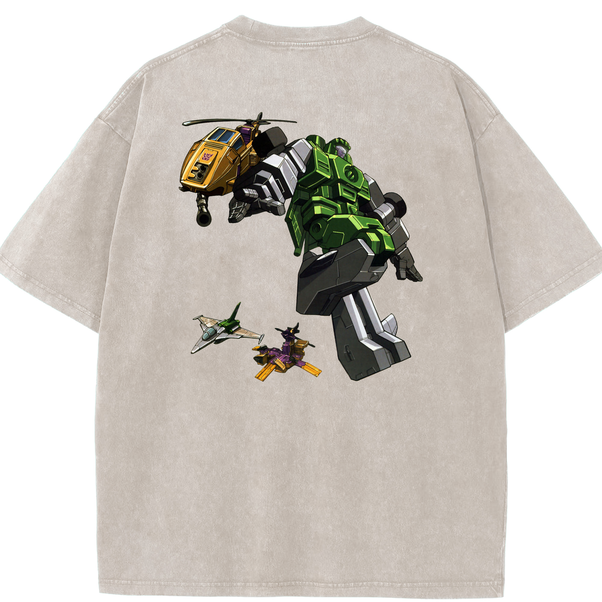 （画像用）  綿100% ヴィンテージ風 半袖Tシャツ（背面プリント）