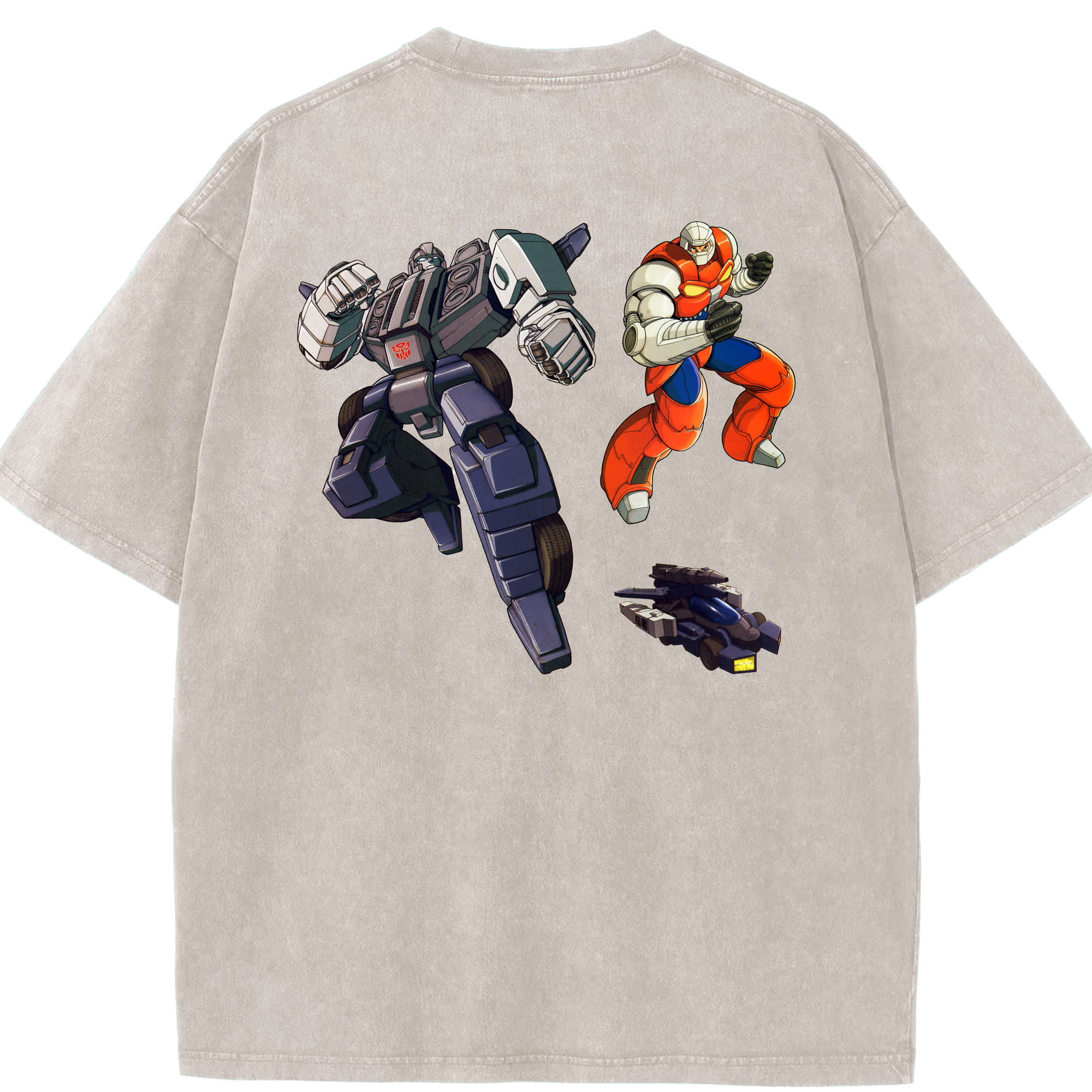 （画像用）  綿100% ヴィンテージ風 半袖Tシャツ（背面プリント）