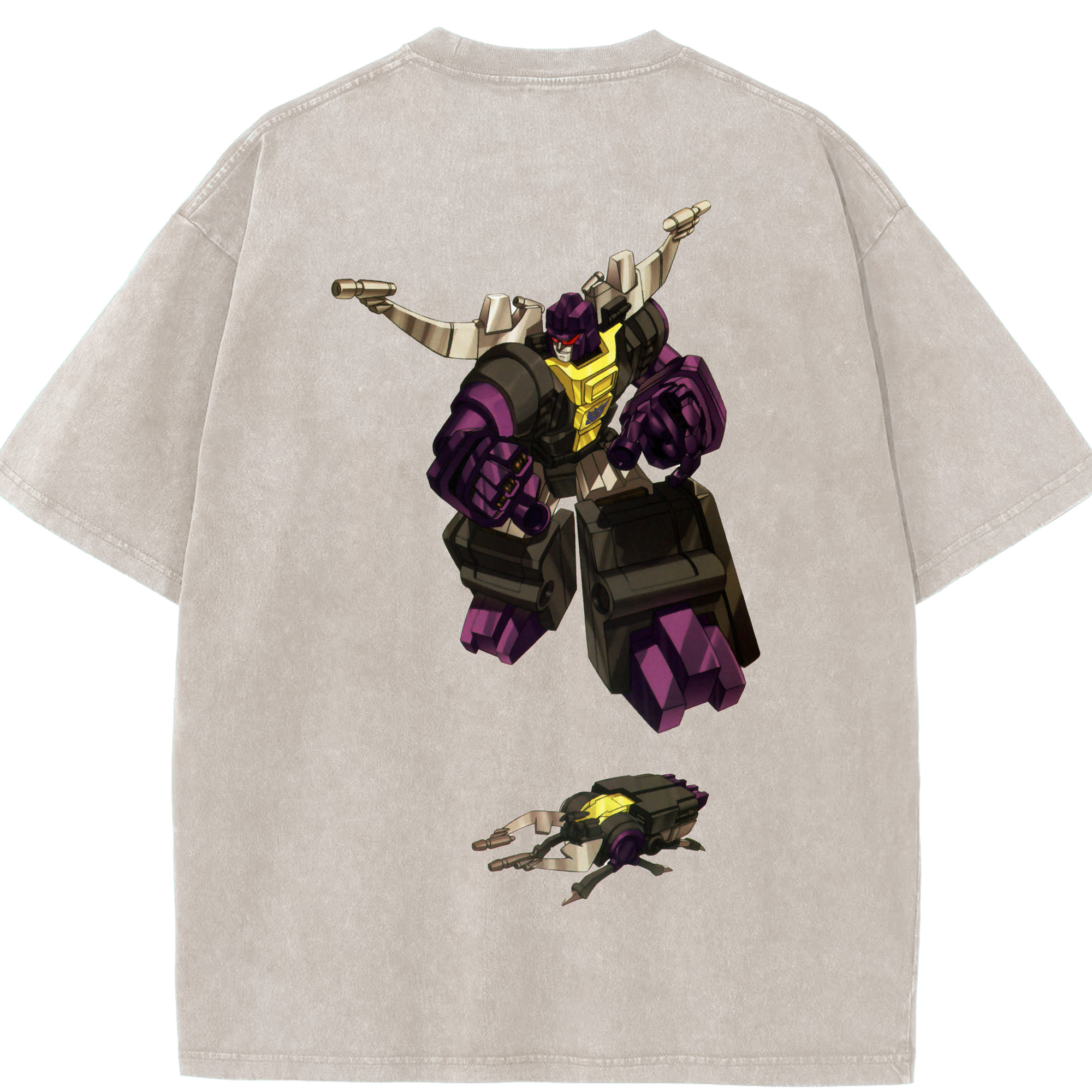 （画像用）  綿100% ヴィンテージ風 半袖Tシャツ（背面プリント）