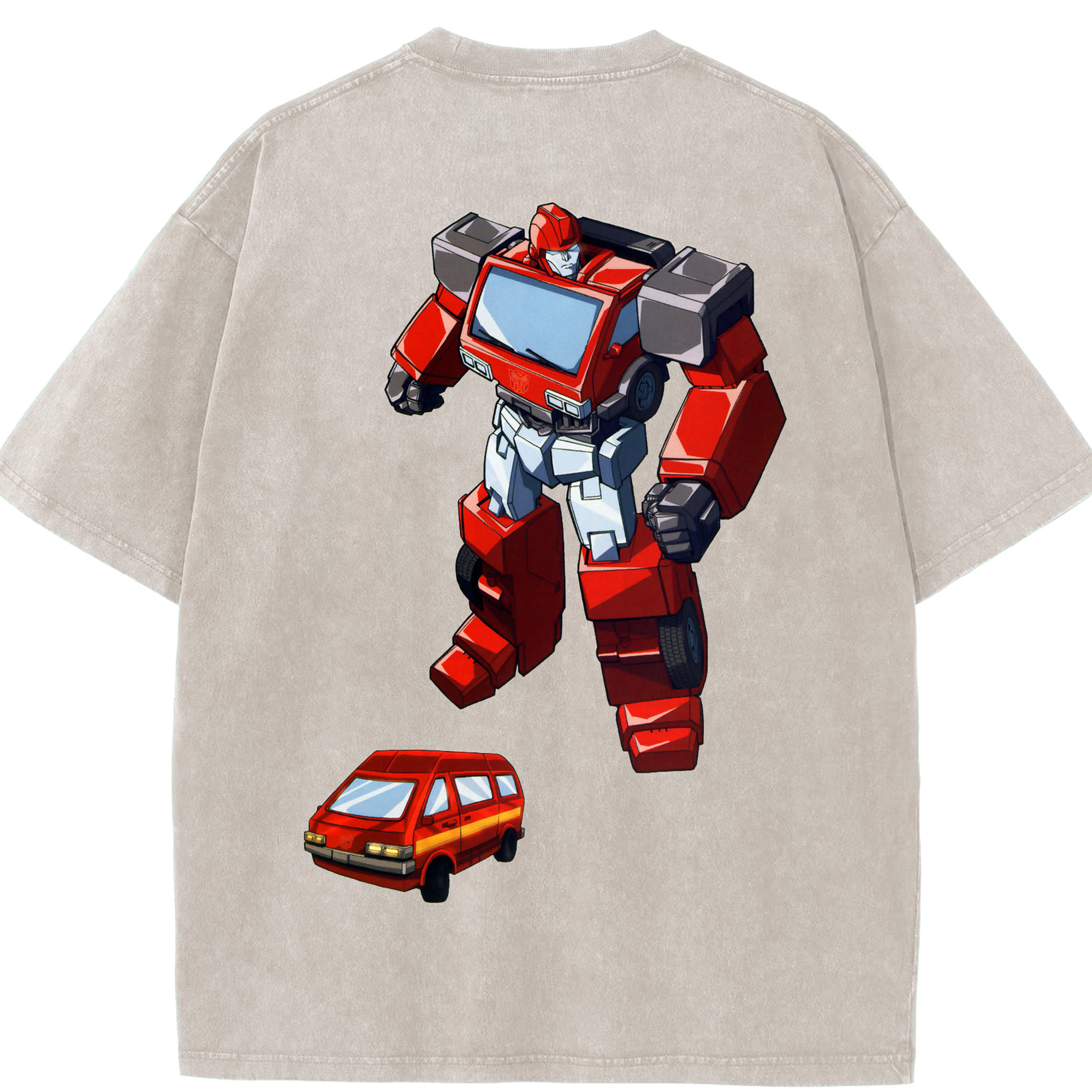 （画像用）  綿100% ヴィンテージ風 半袖Tシャツ（背面プリント）