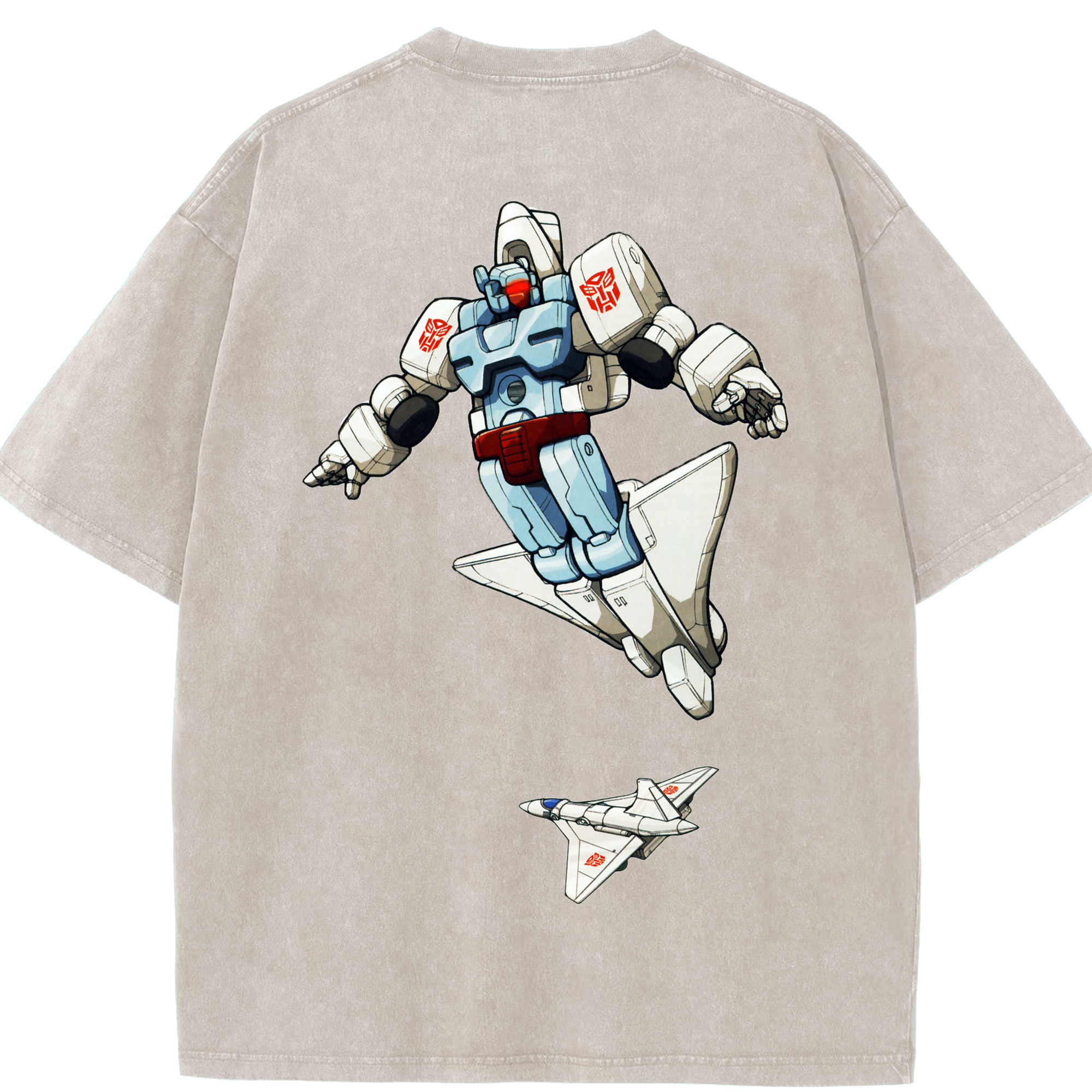（画像用）  綿100% ヴィンテージ風 半袖Tシャツ（背面プリント）