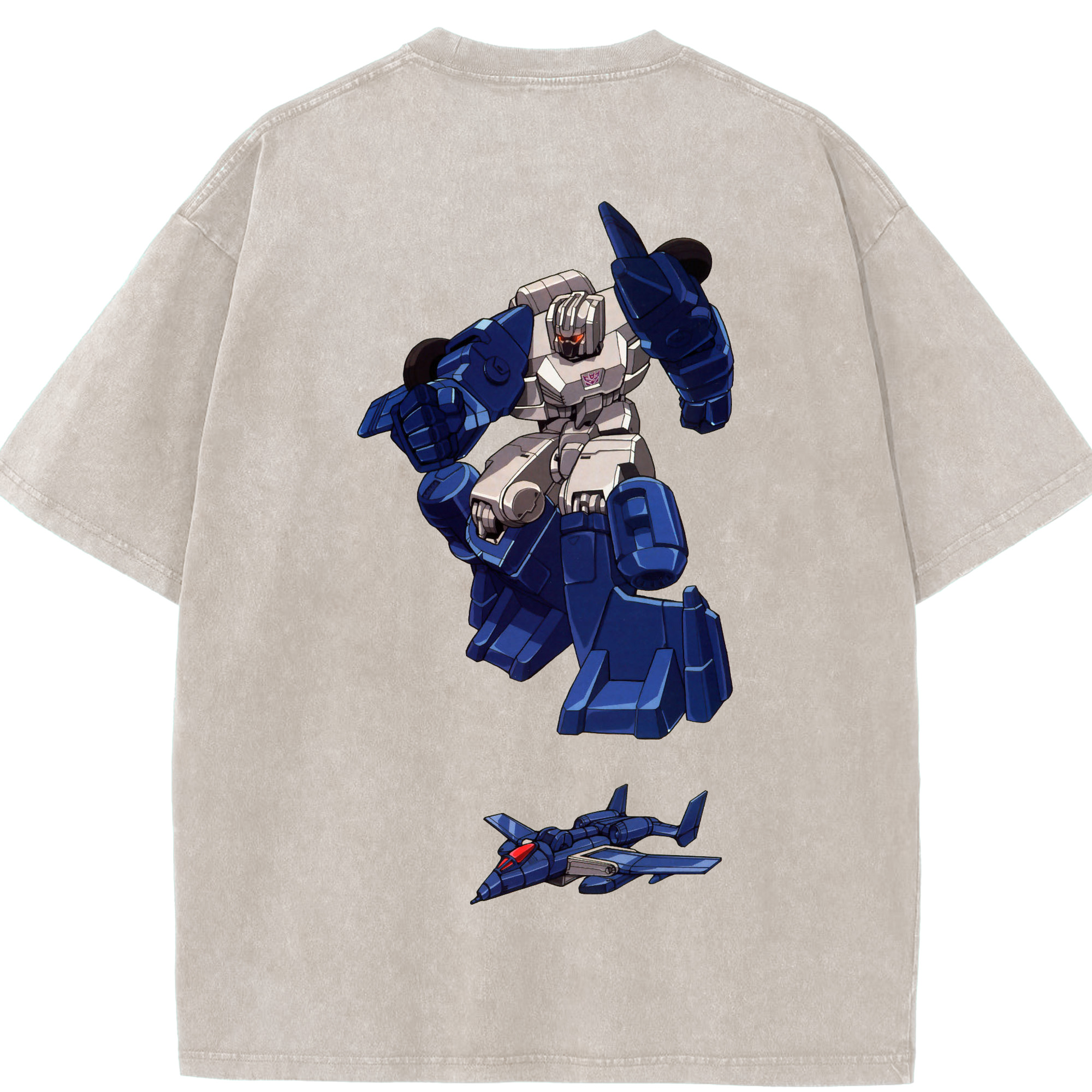 （画像用）  綿100% ヴィンテージ風 半袖Tシャツ（背面プリント）