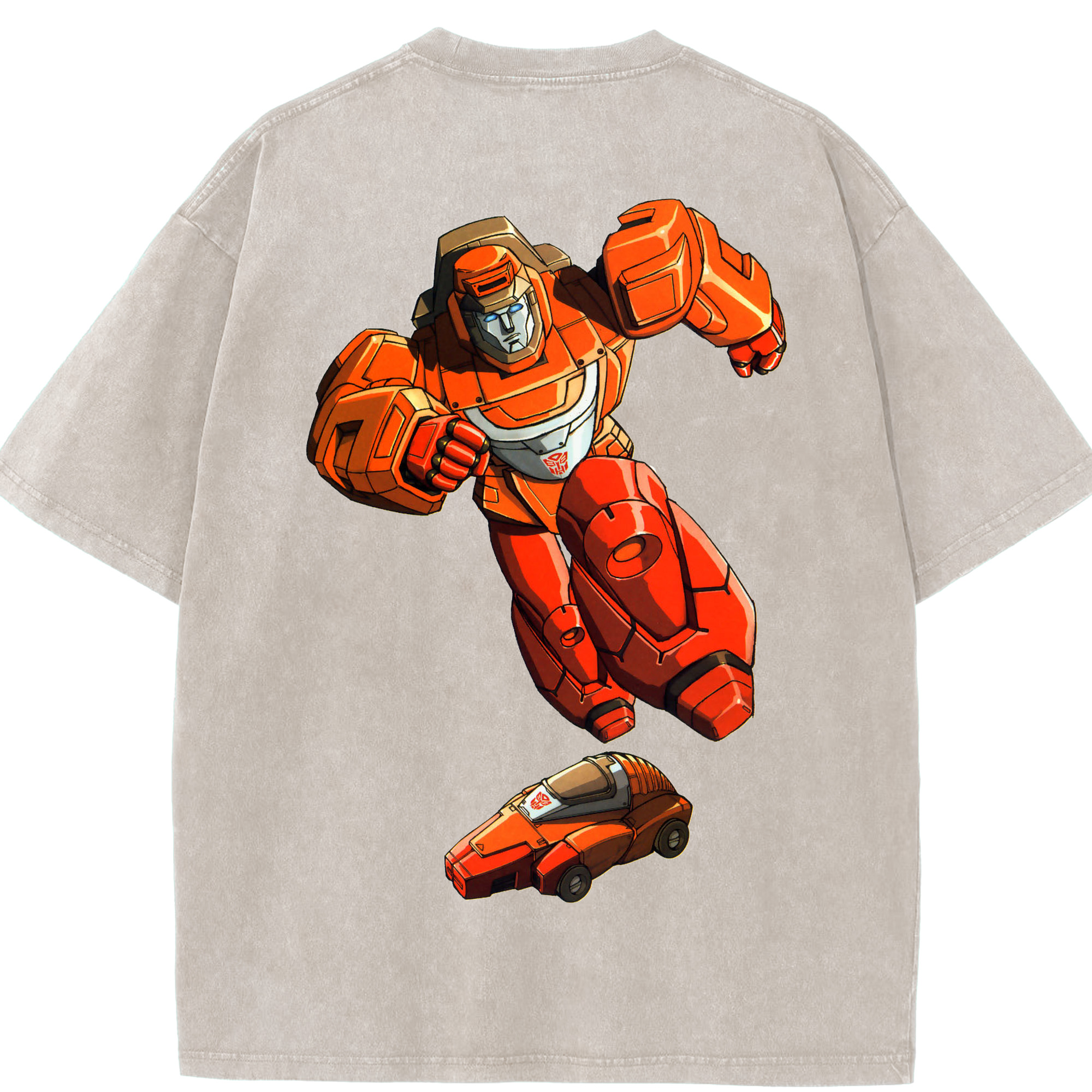 （画像用）  綿100% ヴィンテージ風 半袖Tシャツ（背面プリント）