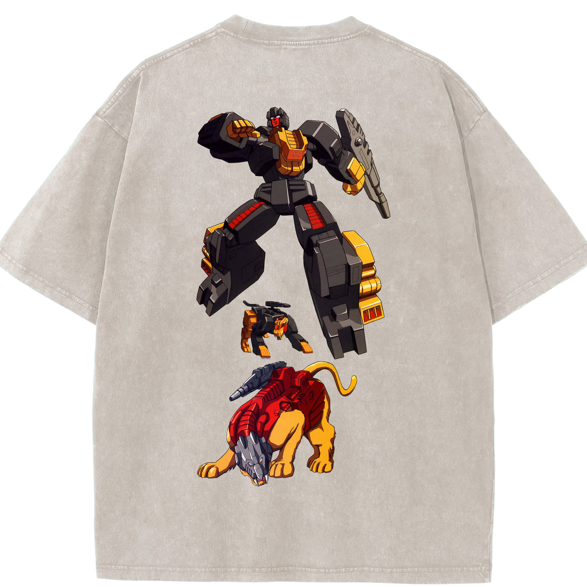 （画像用）  綿100% ヴィンテージ風 半袖Tシャツ（背面プリント）
