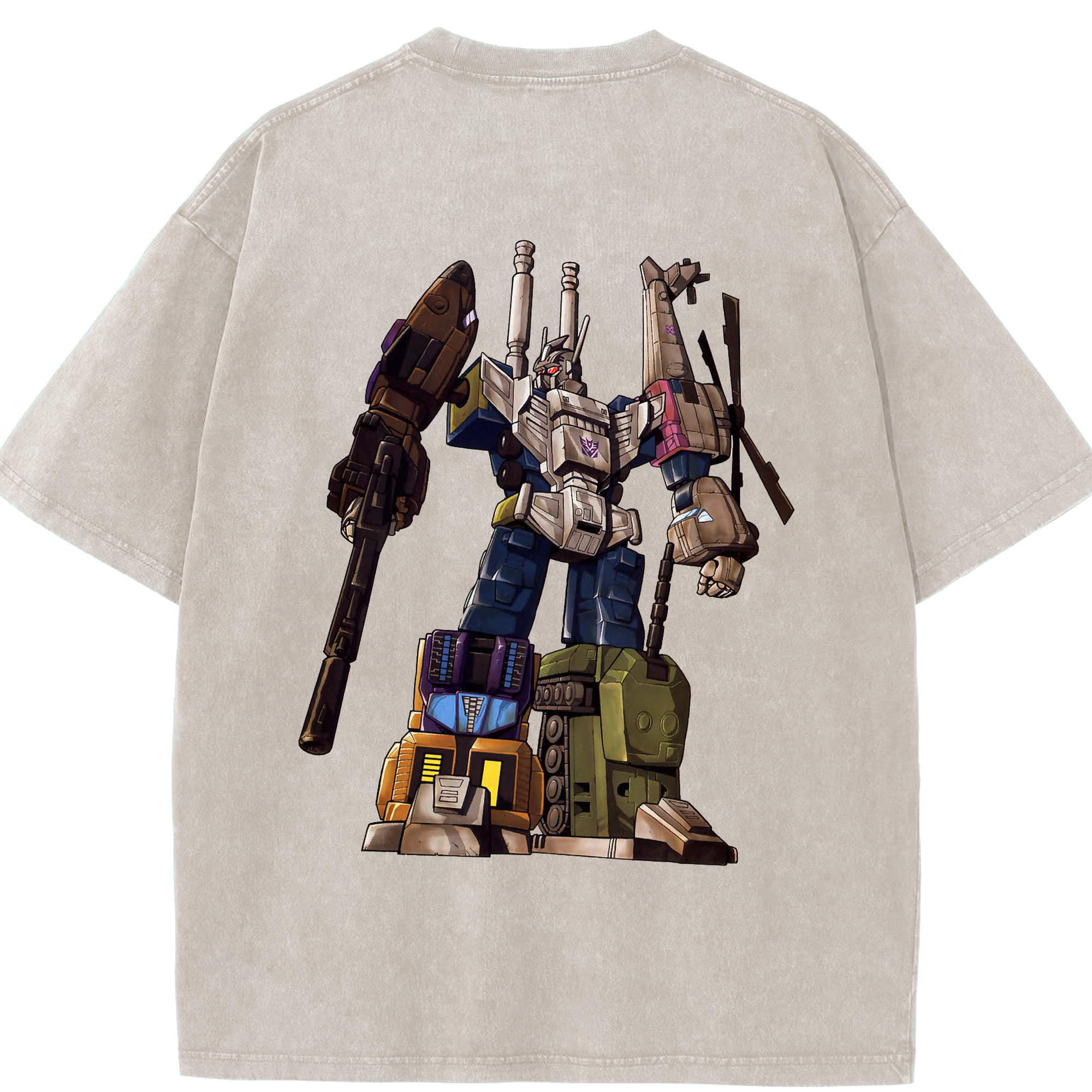 （画像用）  綿100% ヴィンテージ風 半袖Tシャツ（背面プリント）