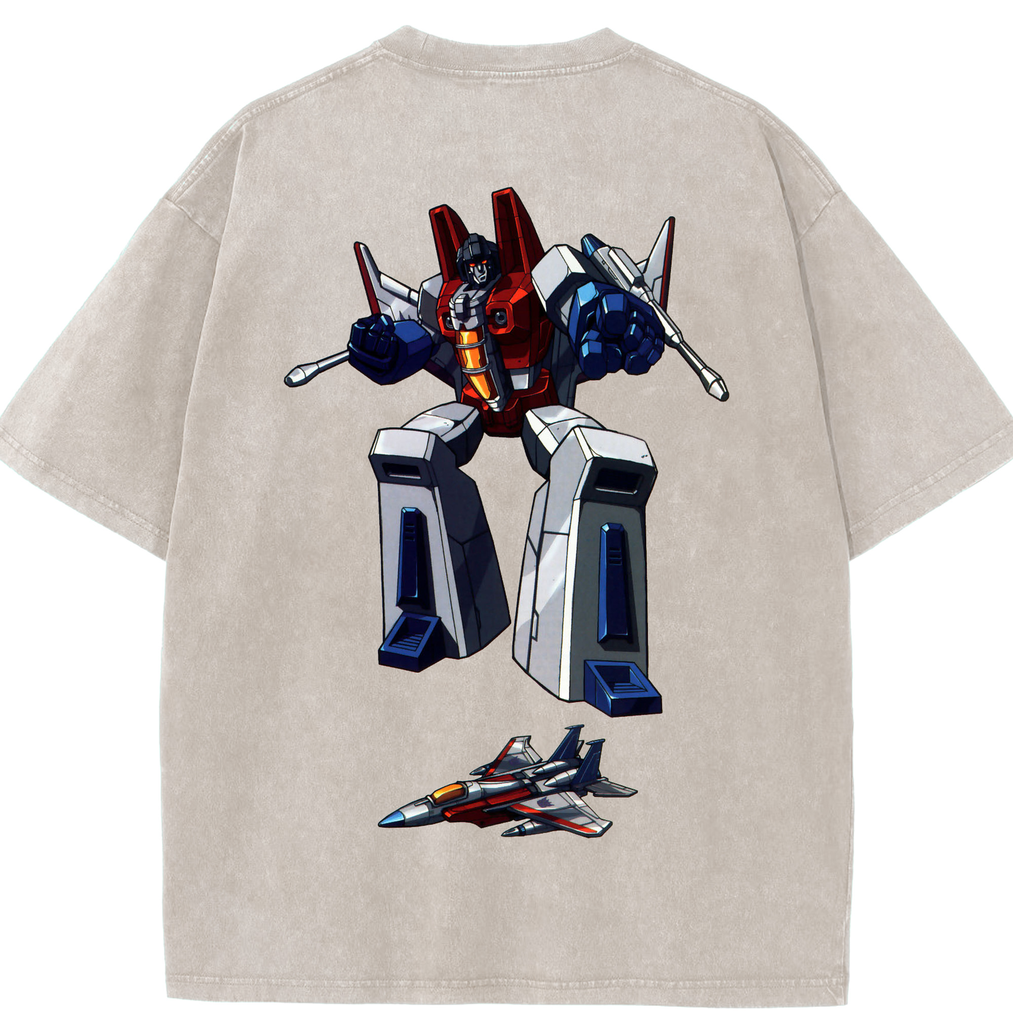 （画像用）  綿100% ヴィンテージ風 半袖Tシャツ（背面プリント）