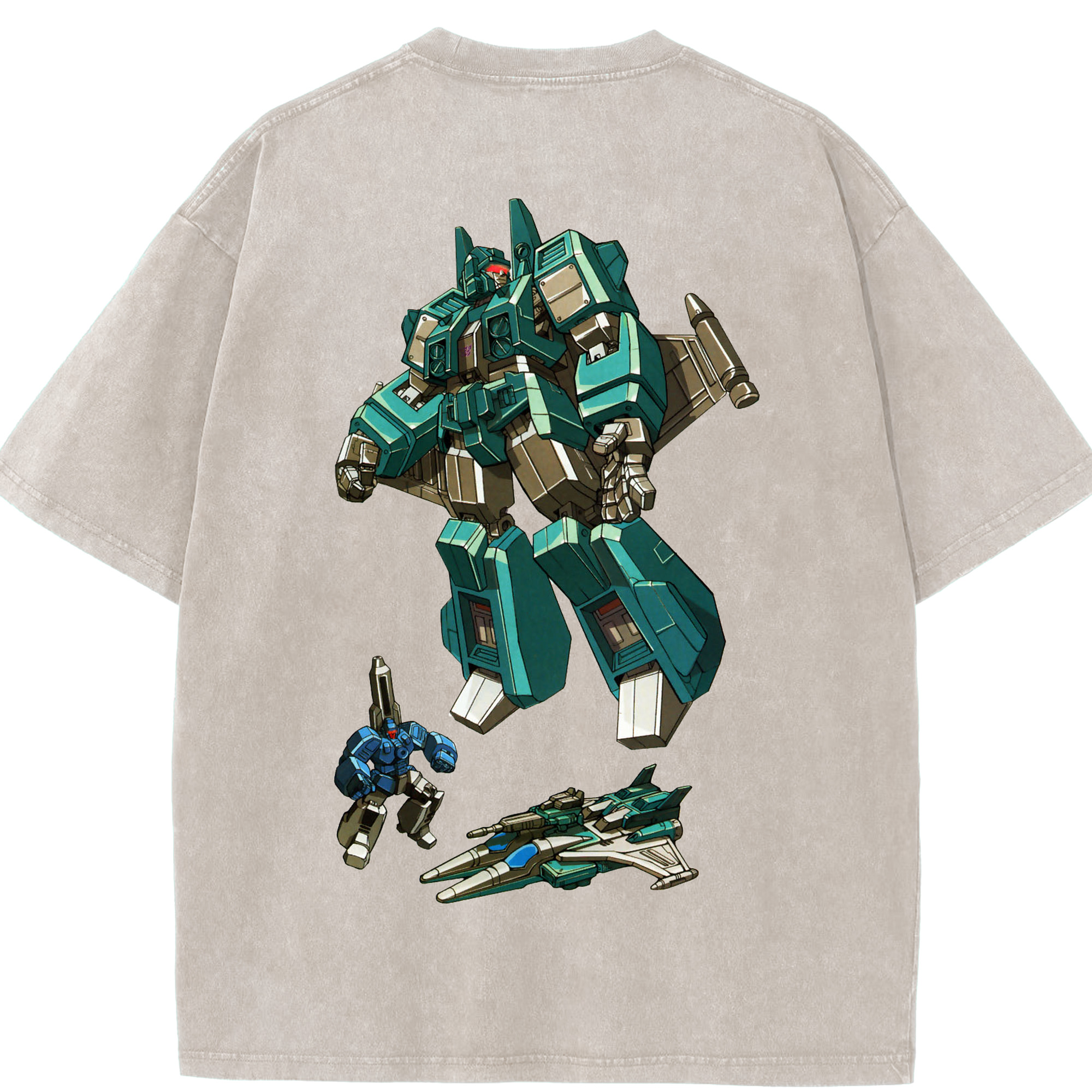 （画像用）  綿100% ヴィンテージ風 半袖Tシャツ（背面プリント）