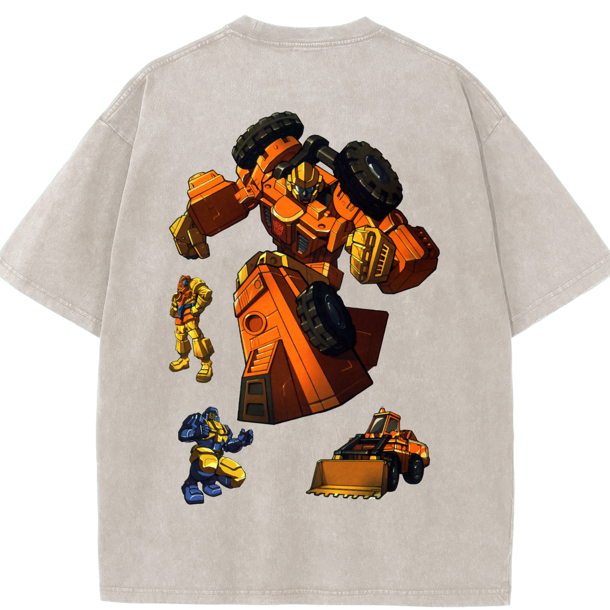 （画像用）  綿100% ヴィンテージ風 半袖Tシャツ（背面プリント）