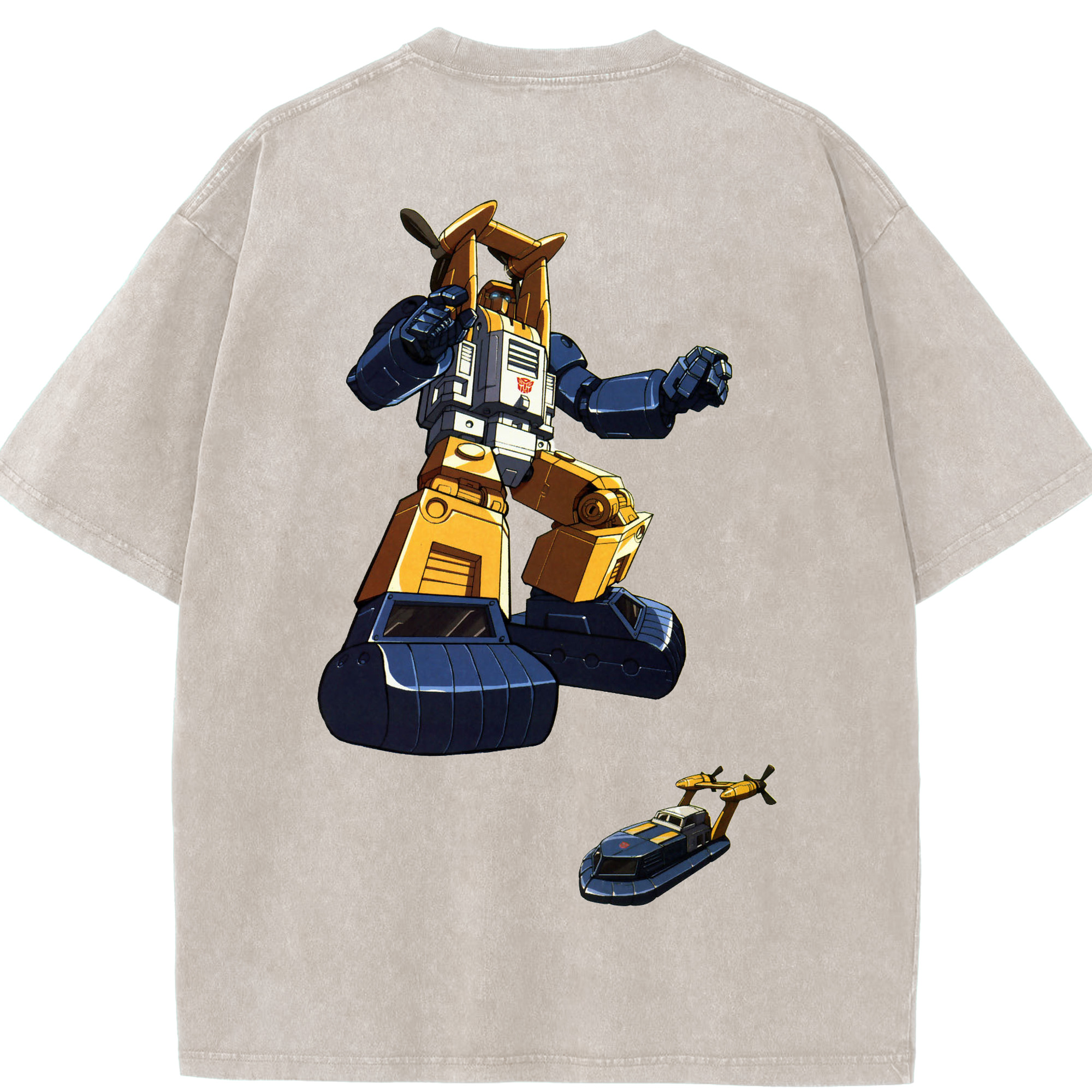 （画像用）  綿100% ヴィンテージ風 半袖Tシャツ（背面プリント）