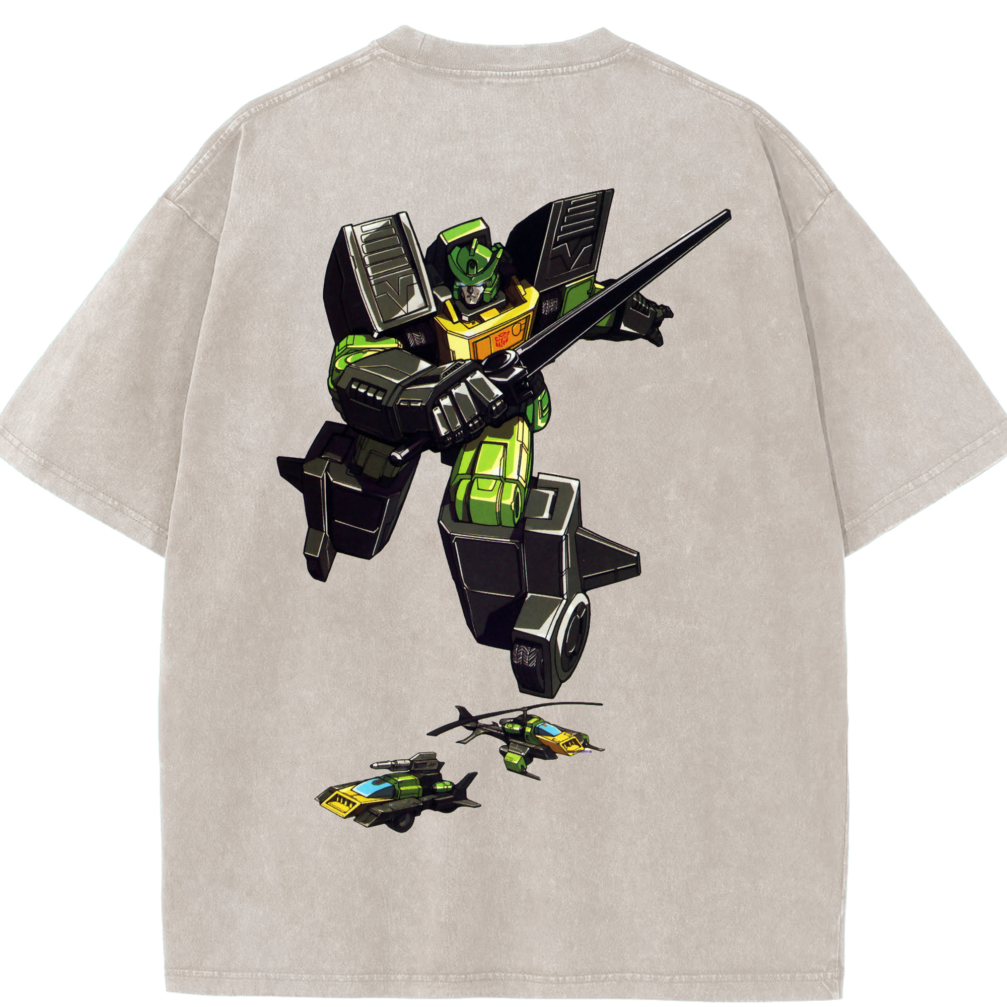 （画像用）  綿100% ヴィンテージ風 半袖Tシャツ（背面プリント）