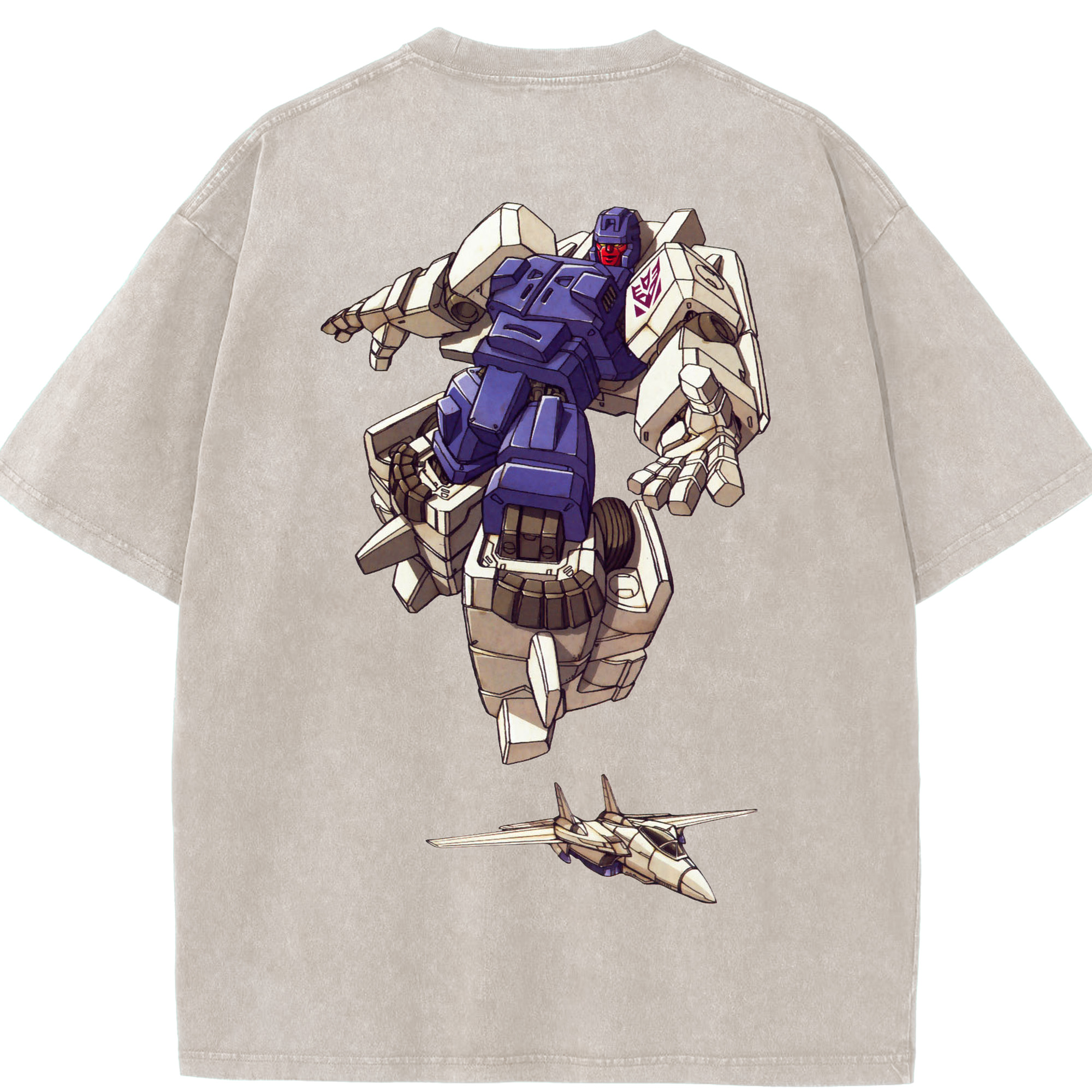 （画像用）  綿100% ヴィンテージ風 半袖Tシャツ（背面プリント）