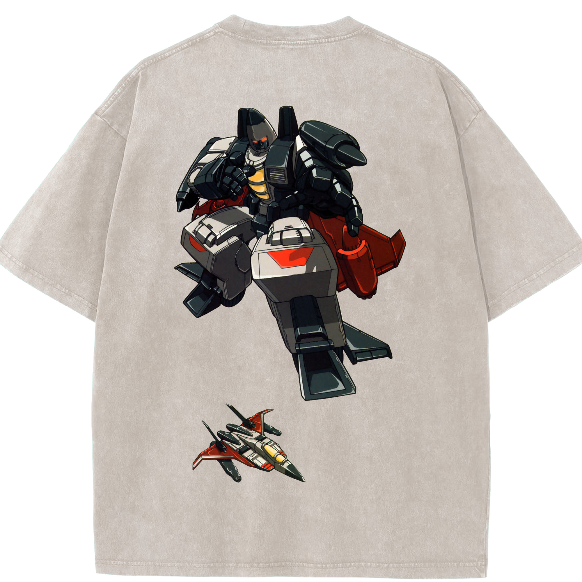 （画像用）  綿100% ヴィンテージ風 半袖Tシャツ（背面プリント）