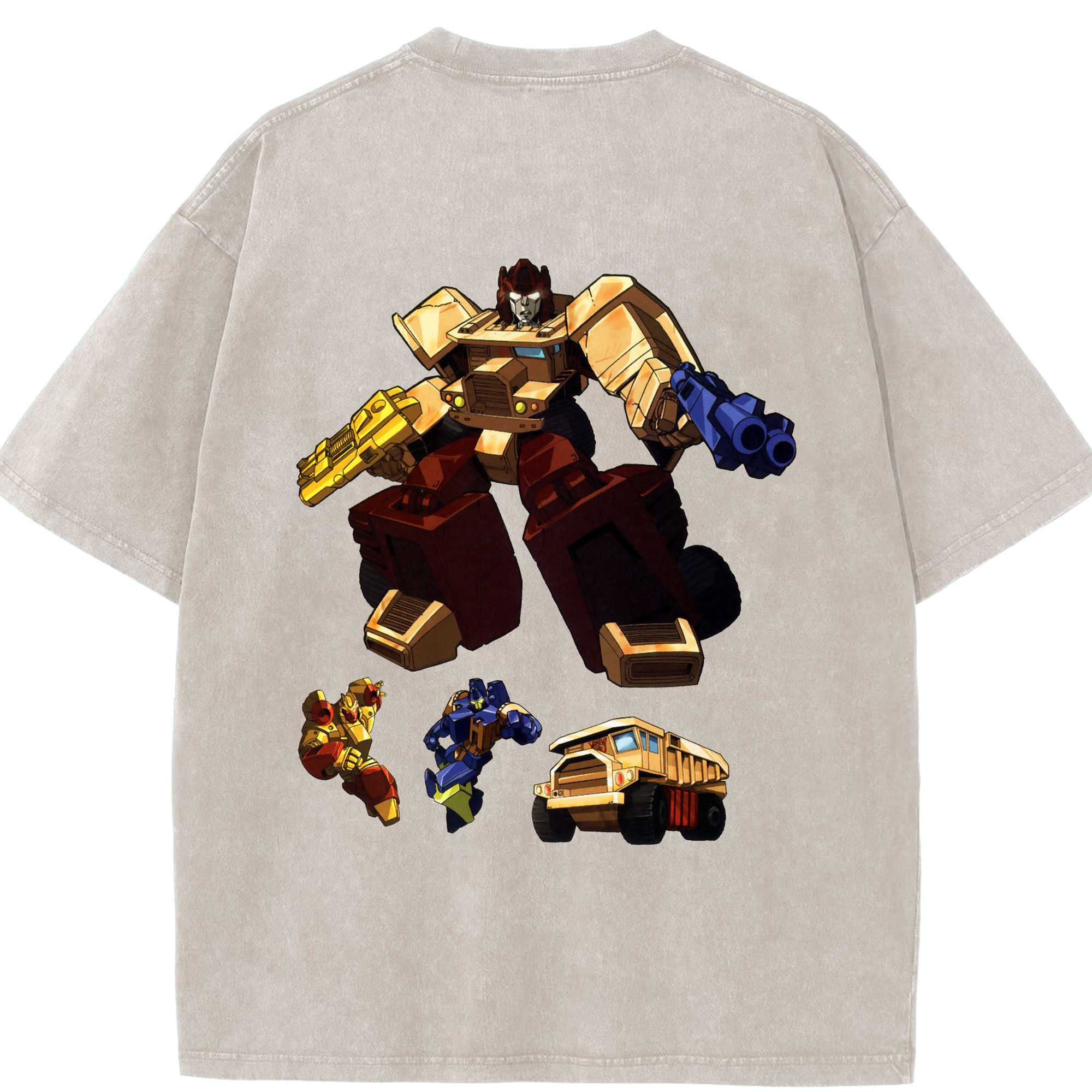 （画像用）  綿100% ヴィンテージ風 半袖Tシャツ（背面プリント）
