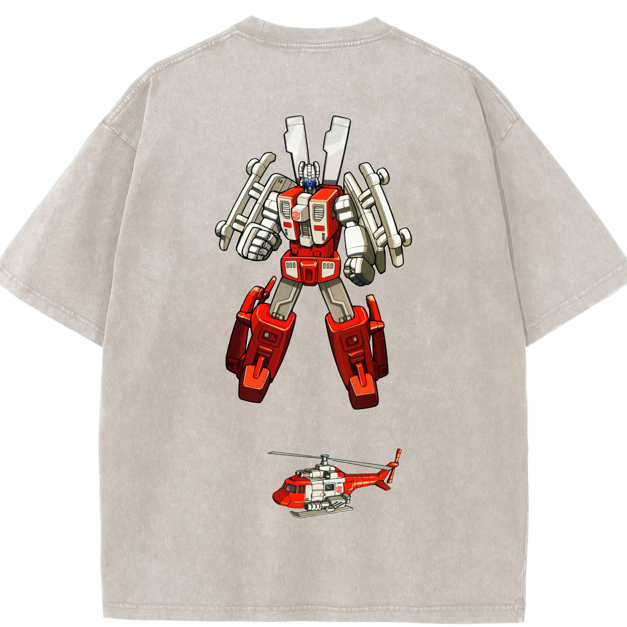 （画像用）  綿100% ヴィンテージ風 半袖Tシャツ（背面プリント）