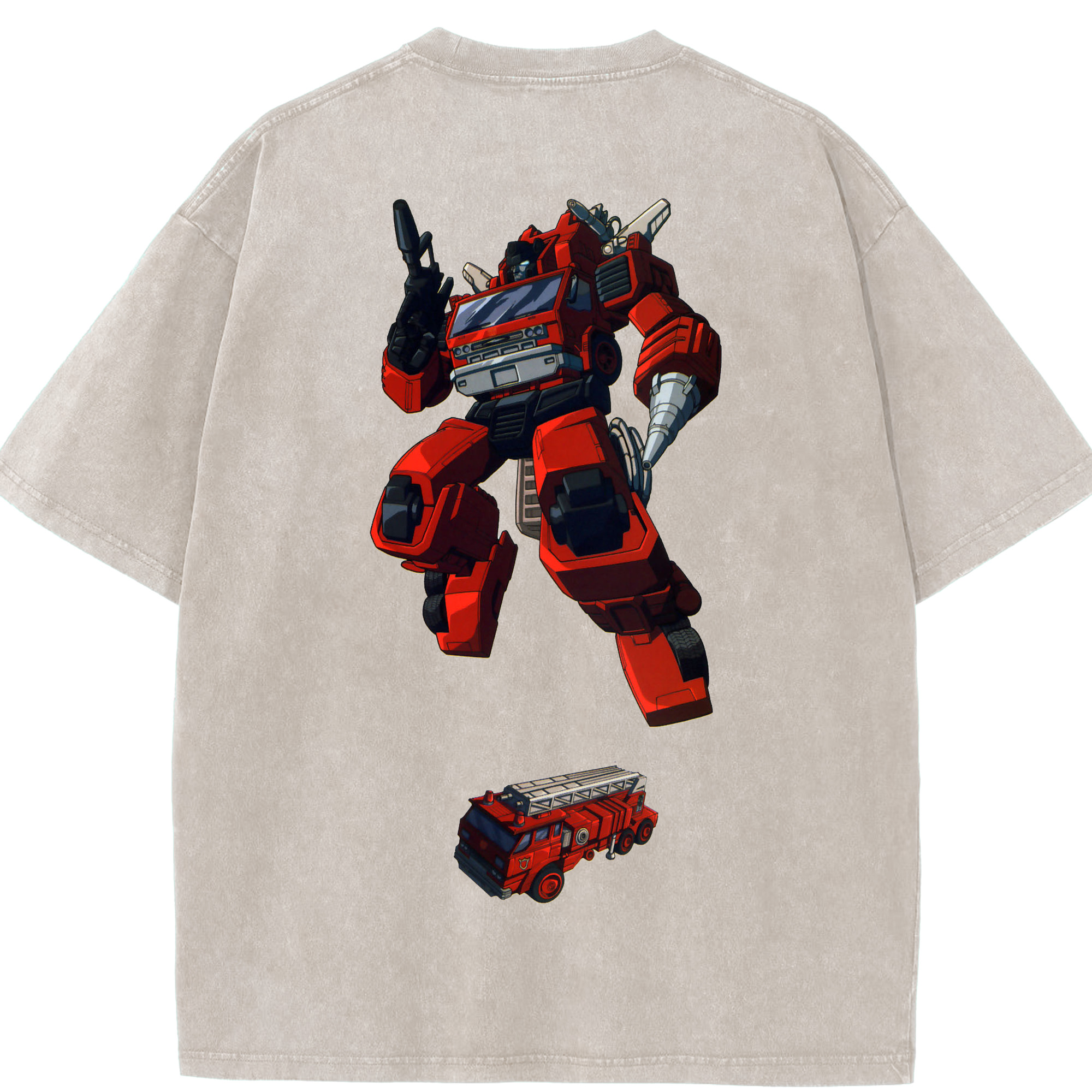 （画像用）  綿100% ヴィンテージ風 半袖Tシャツ（背面プリント）