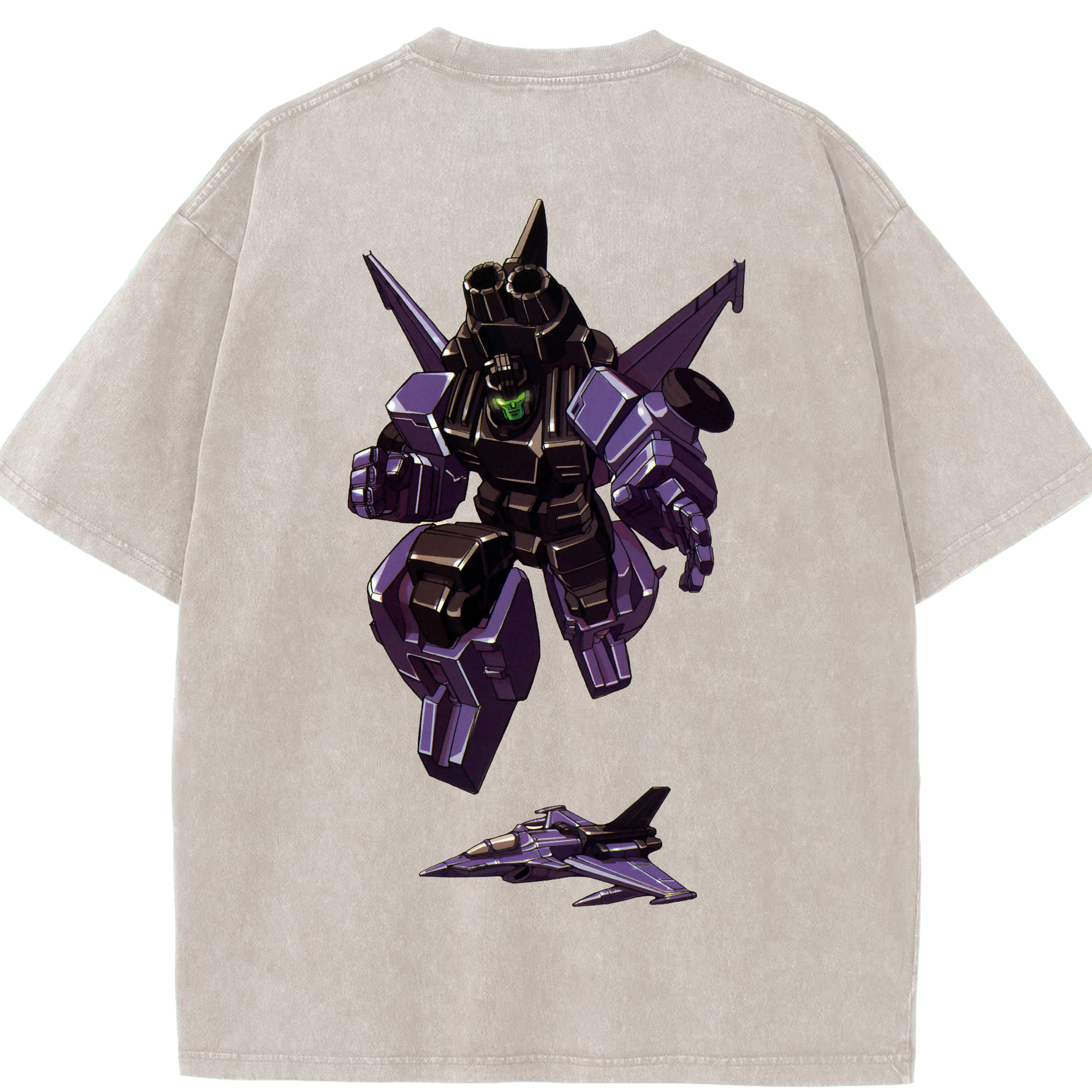 （画像用）  綿100% ヴィンテージ風 半袖Tシャツ（背面プリント）