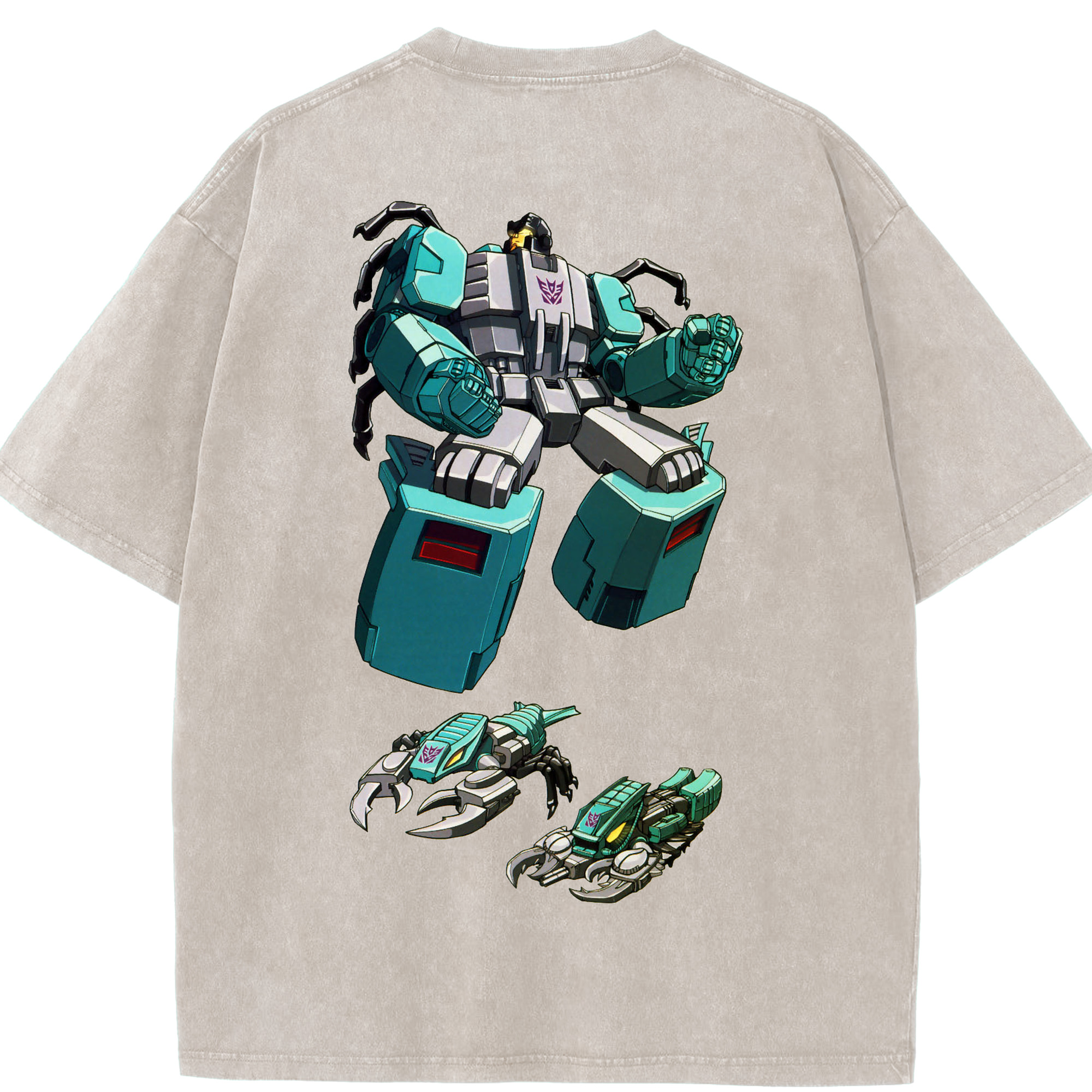 （画像用）  綿100% ヴィンテージ風 半袖Tシャツ（背面プリント）