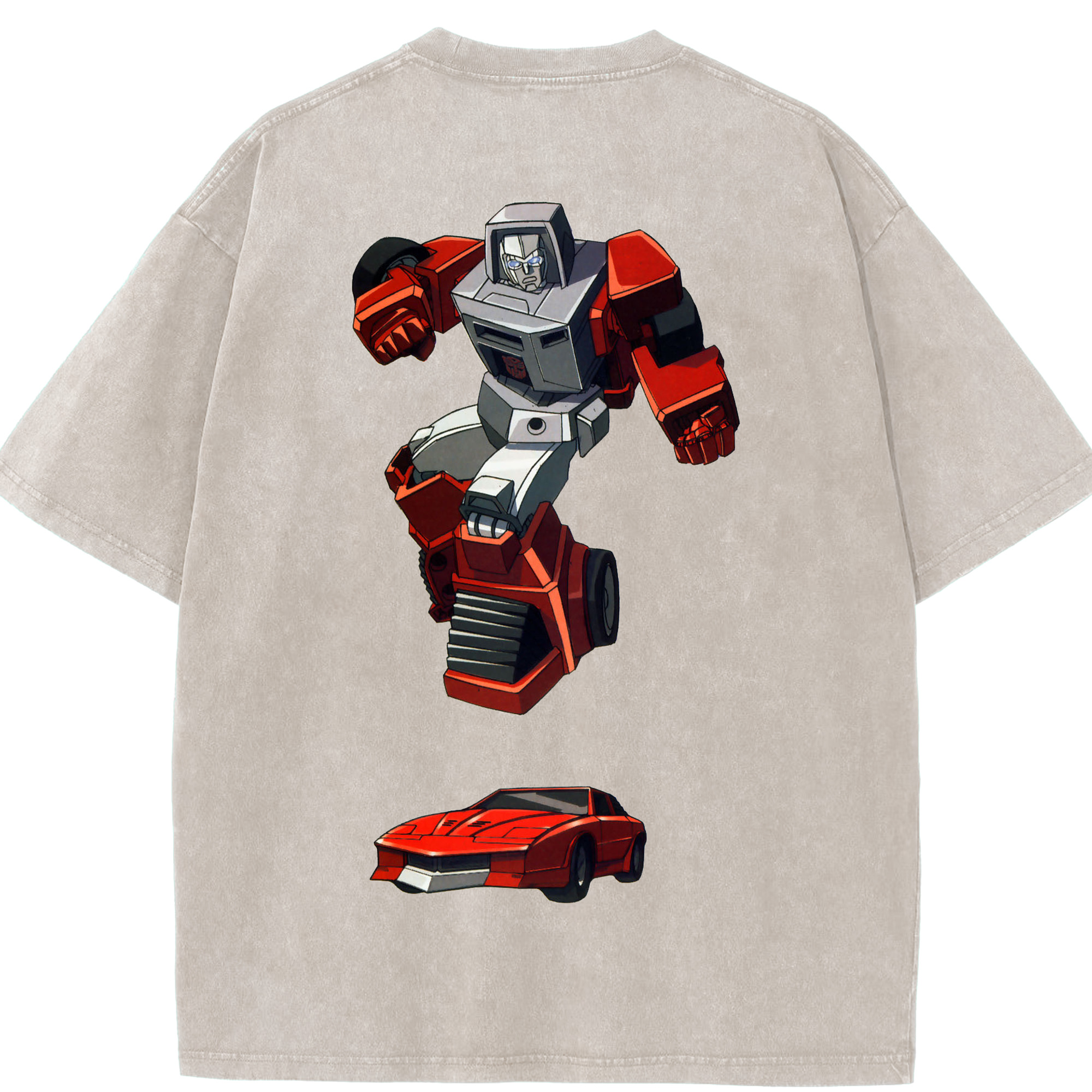 （画像用）  綿100% ヴィンテージ風 半袖Tシャツ（背面プリント）