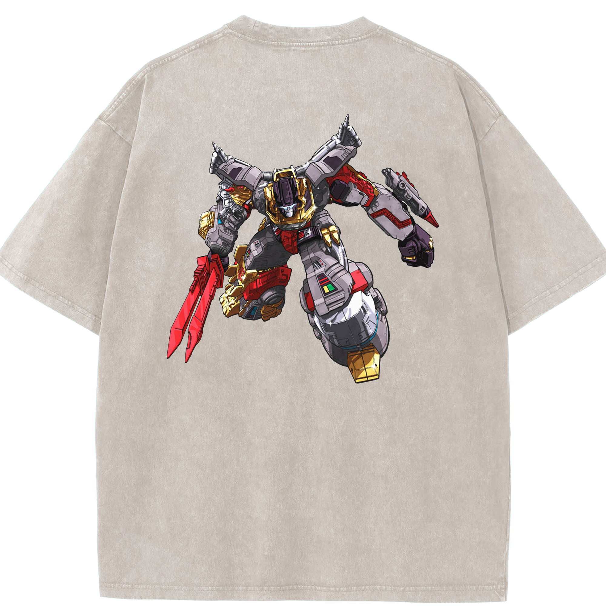 （画像用）  綿100% ヴィンテージ風 半袖Tシャツ（背面プリント）