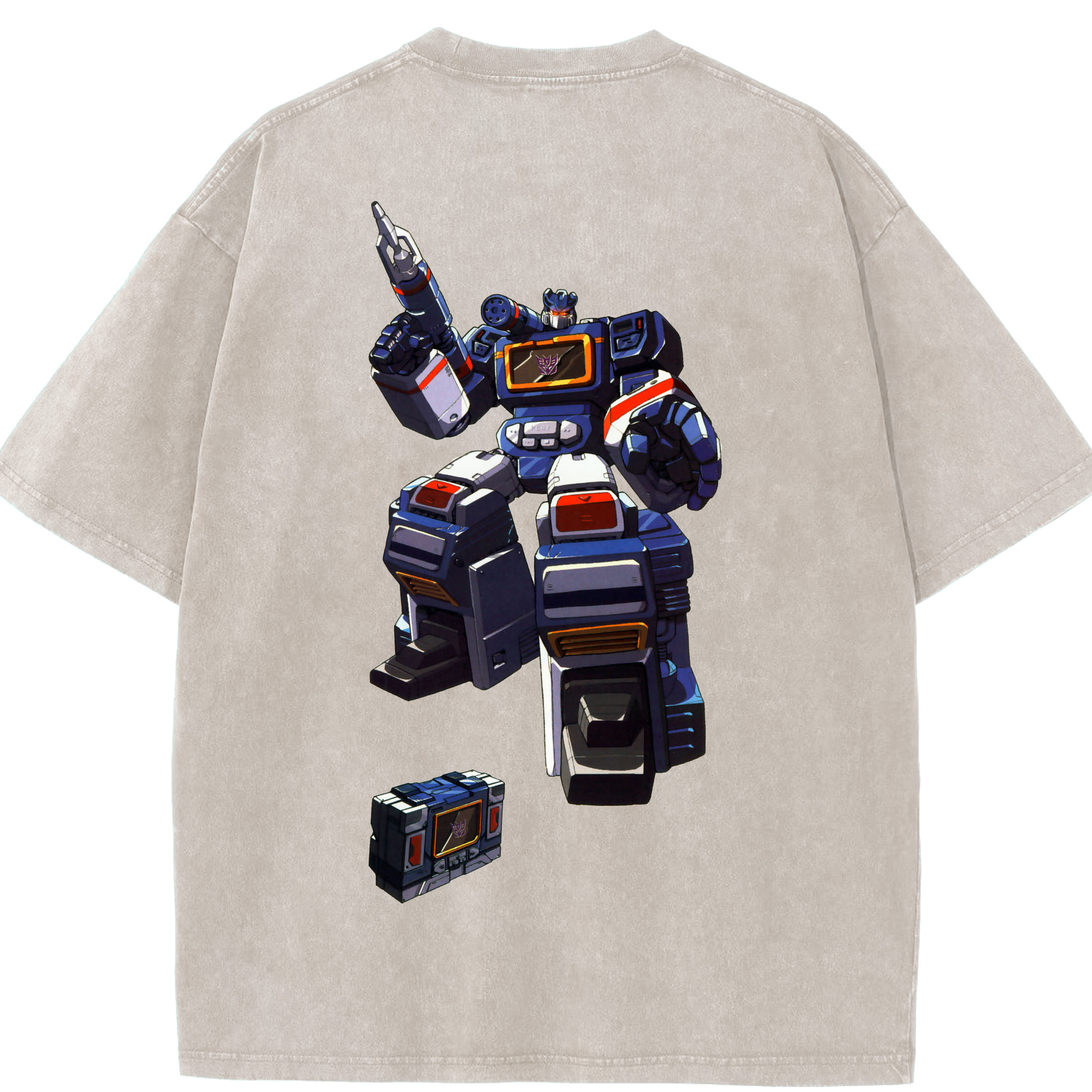 （画像用）  綿100% ヴィンテージ風 半袖Tシャツ（背面プリント）