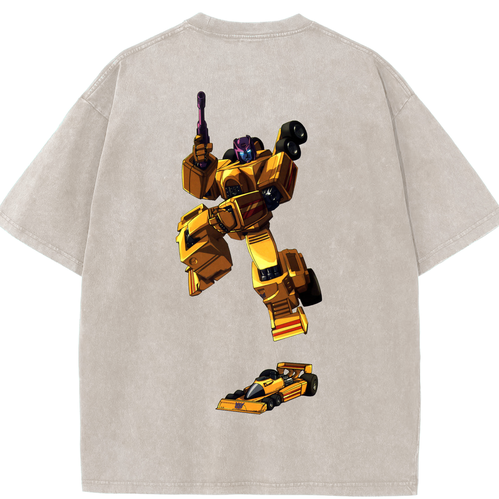 （画像用）  綿100% ヴィンテージ風 半袖Tシャツ（背面プリント）