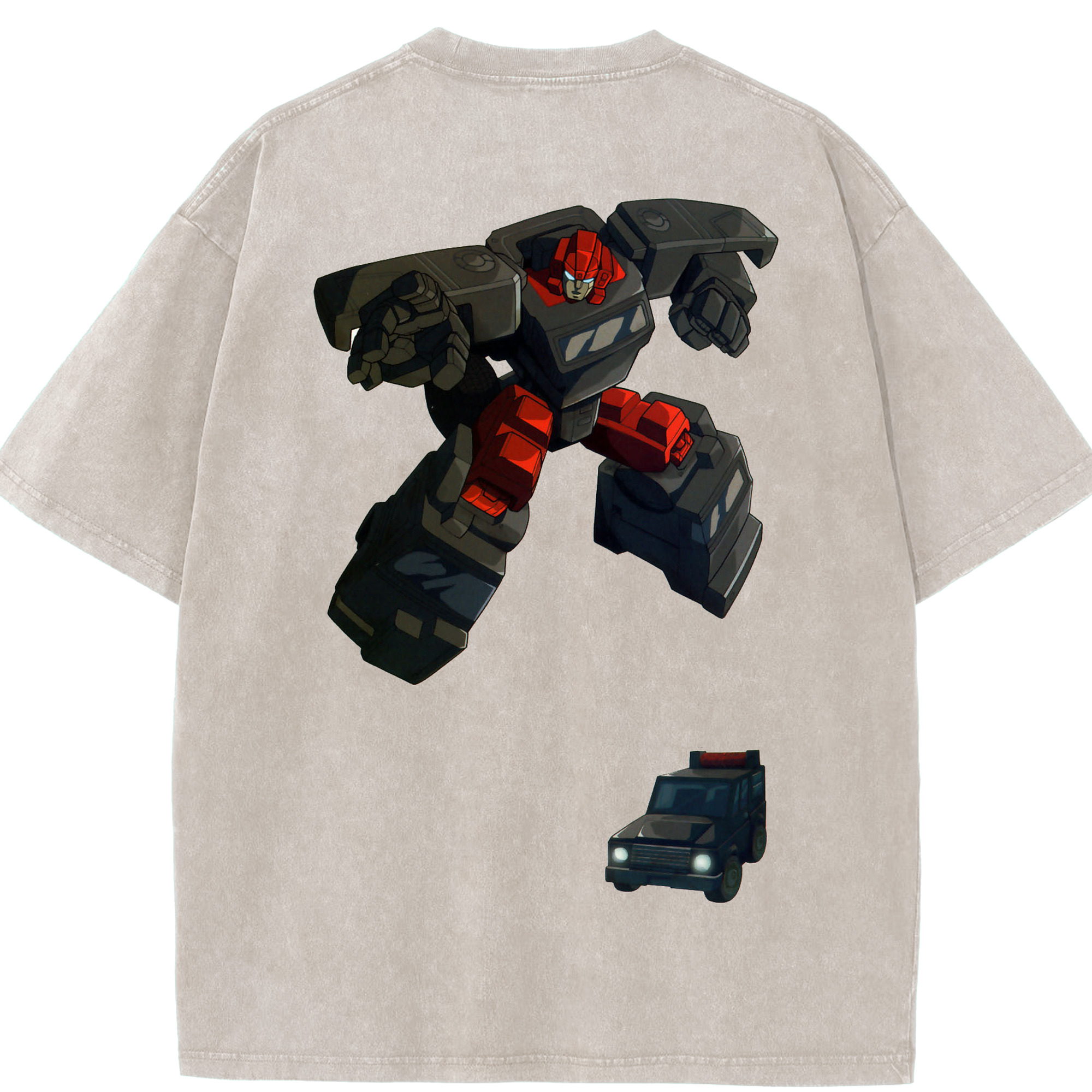 （画像用）  綿100% ヴィンテージ風 半袖Tシャツ（背面プリント）