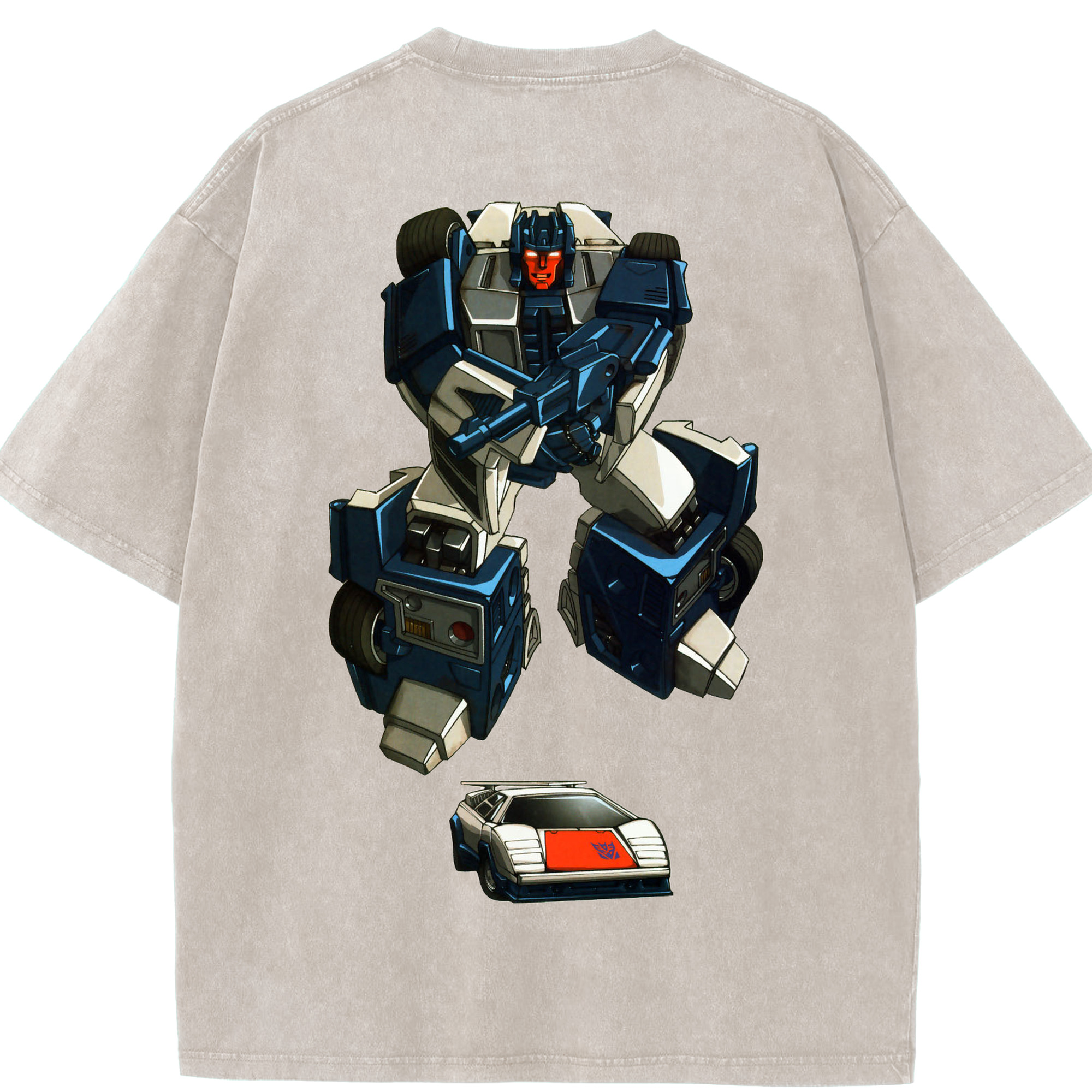 （画像用）  綿100% ヴィンテージ風 半袖Tシャツ（背面プリント）