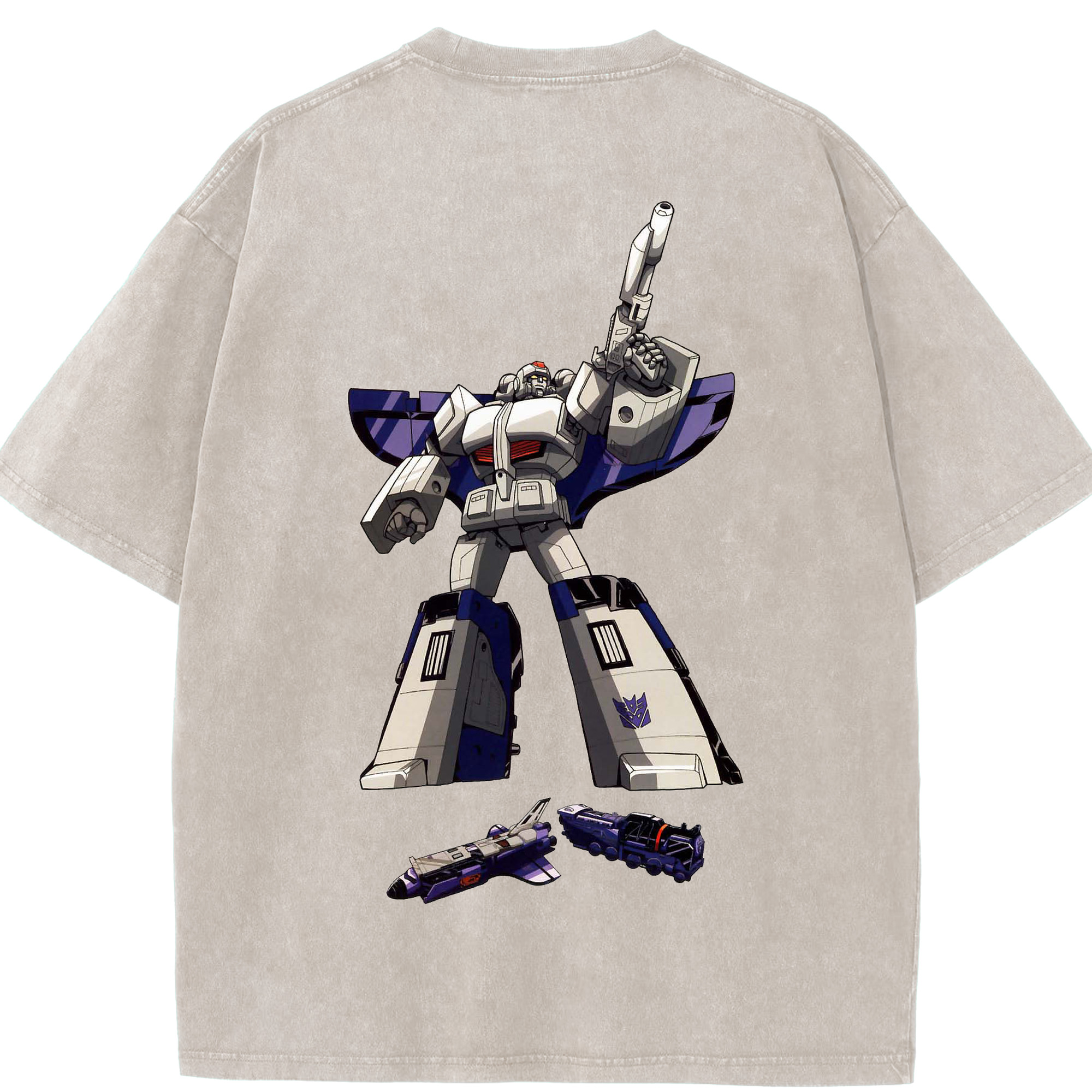 （画像用）  綿100% ヴィンテージ風 半袖Tシャツ（背面プリント）