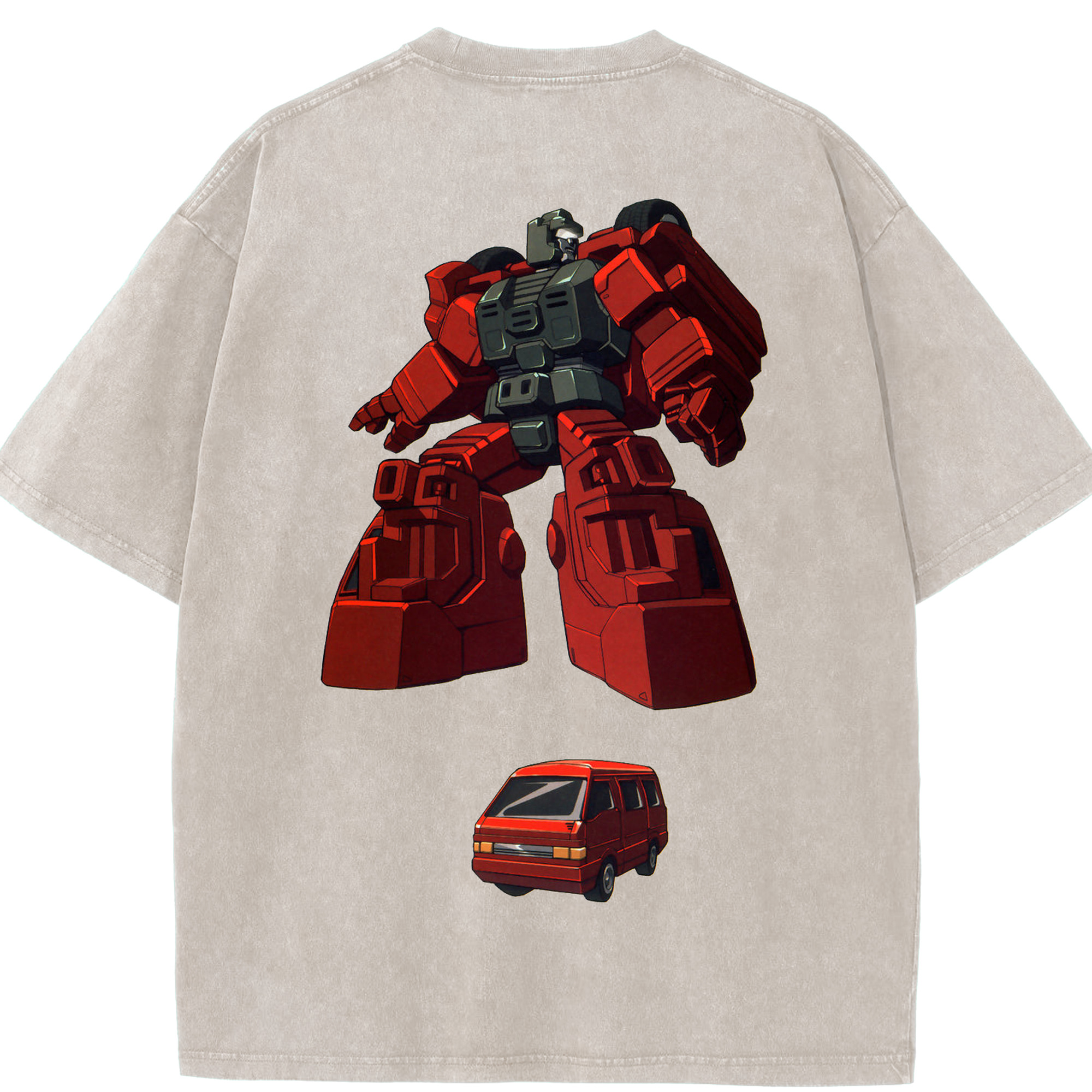 （画像用）  綿100% ヴィンテージ風 半袖Tシャツ（背面プリント）