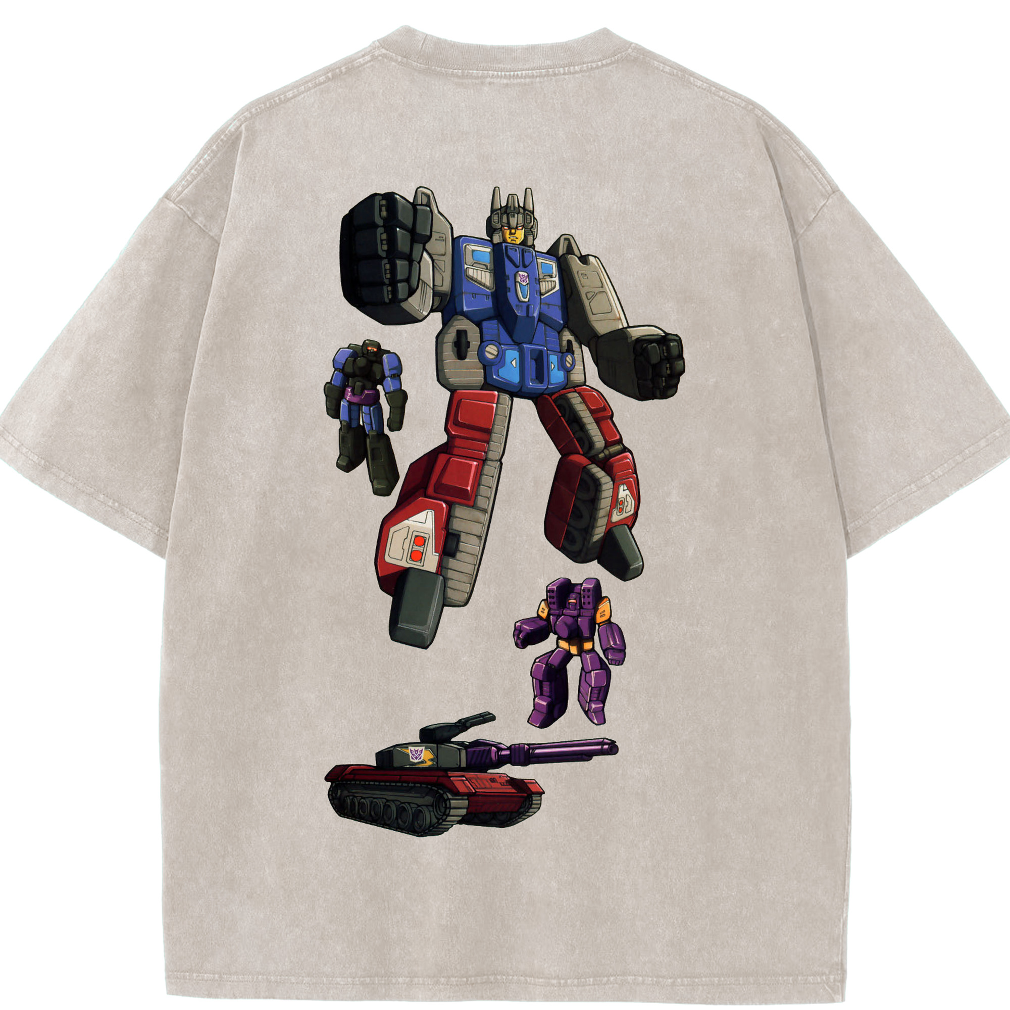 （画像用）  綿100% ヴィンテージ風 半袖Tシャツ（背面プリント）