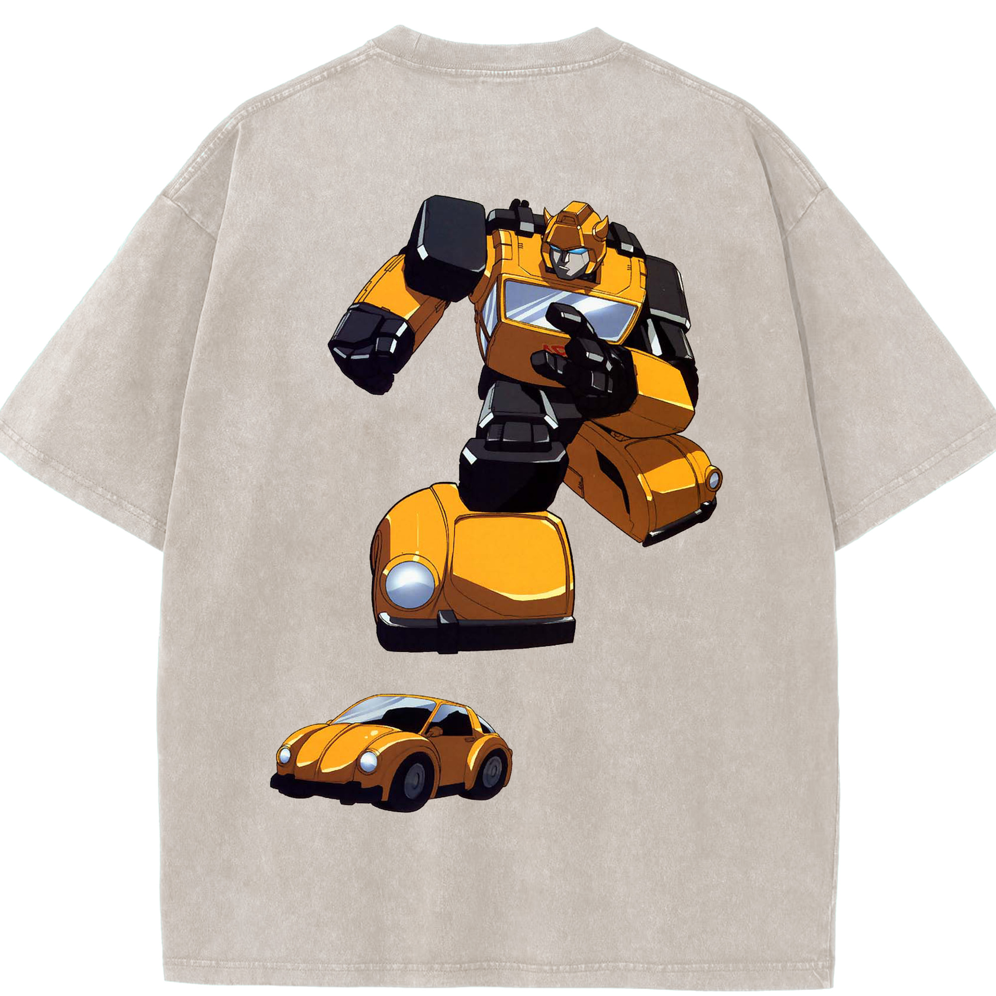 （画像用）  綿100% ヴィンテージ風 半袖Tシャツ（背面プリント）