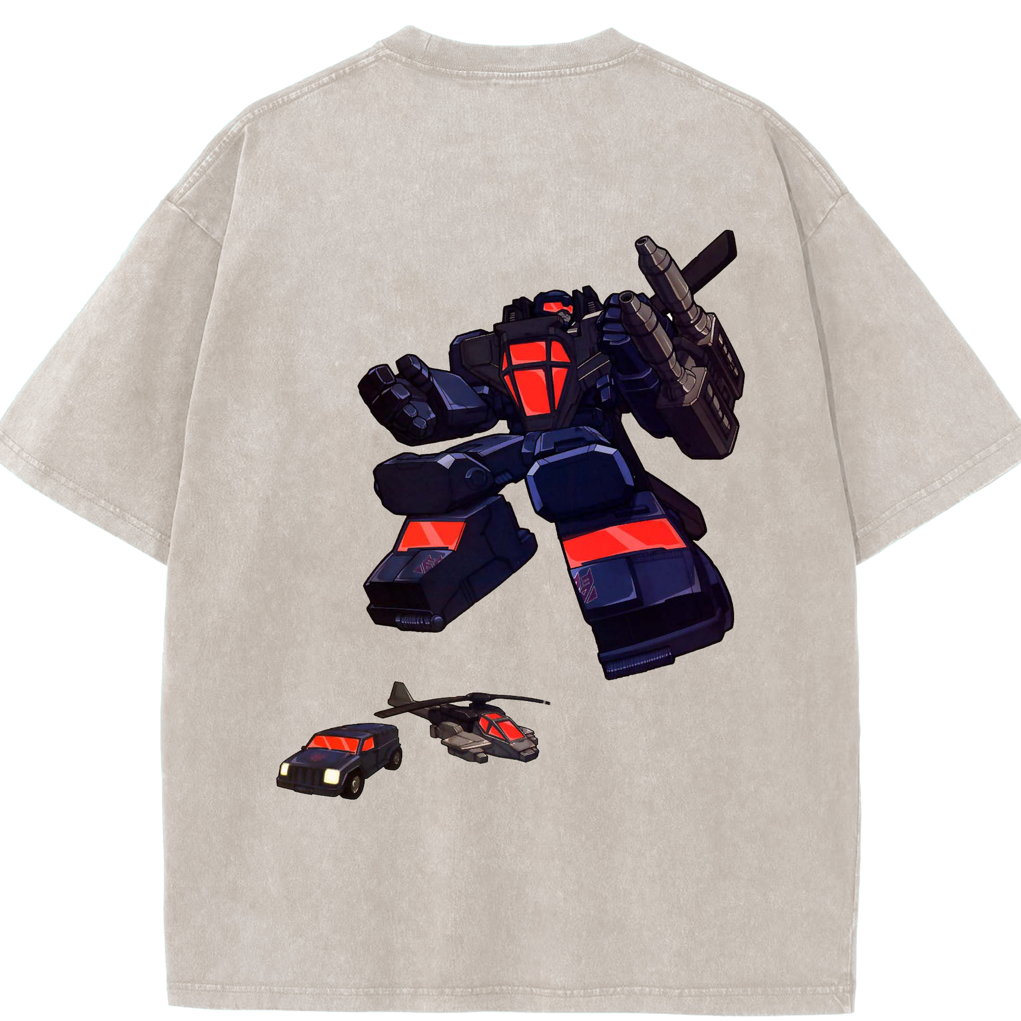 （画像用）  綿100% ヴィンテージ風 半袖Tシャツ（背面プリント）