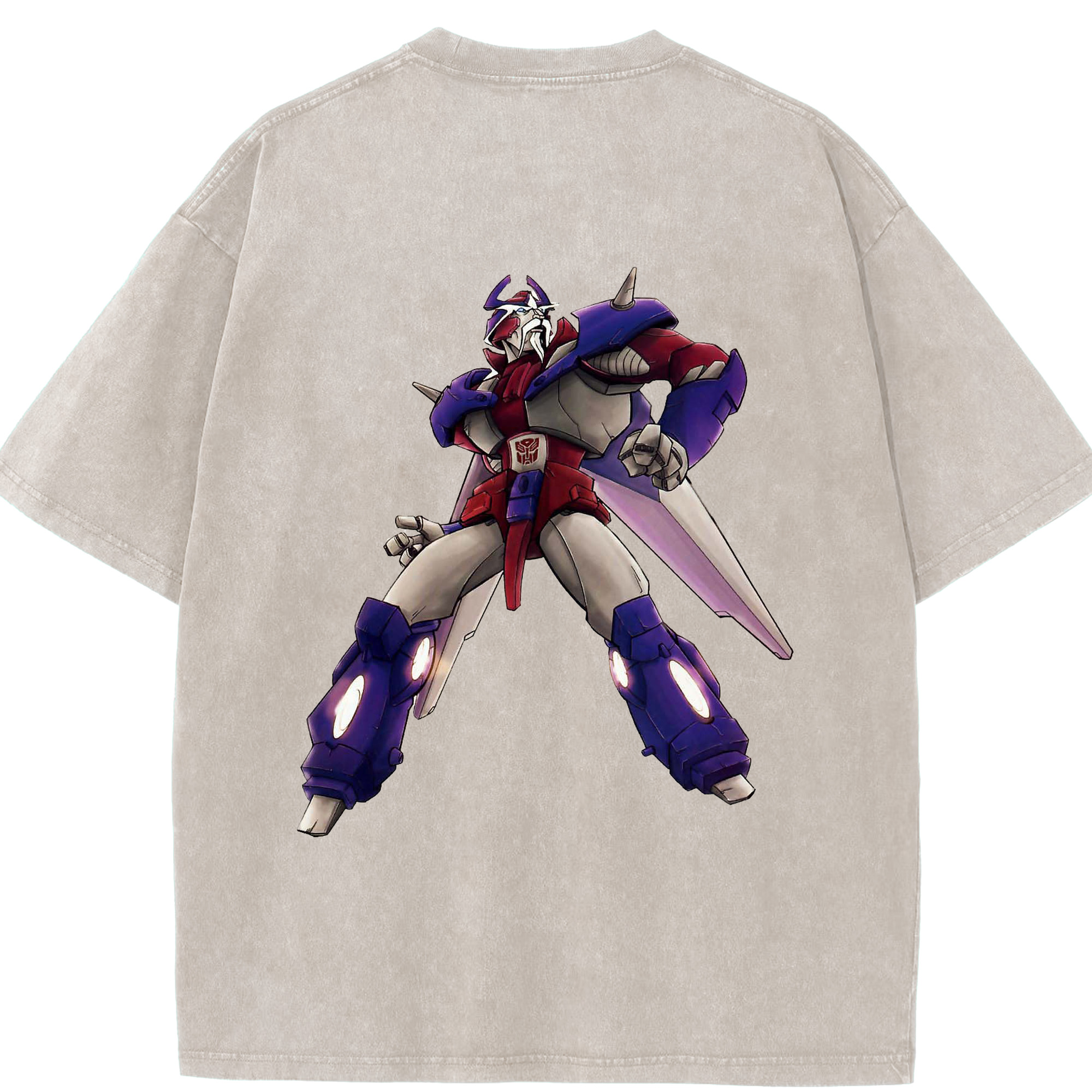 （画像用）  綿100% ヴィンテージ風 半袖Tシャツ（背面プリント）