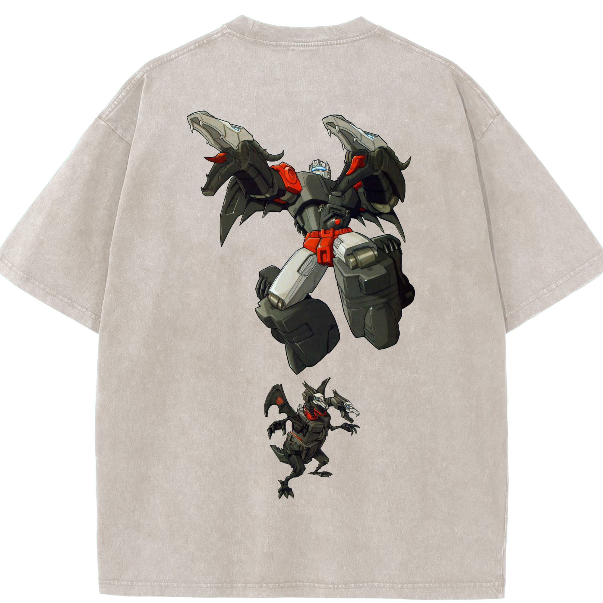 （画像用）  綿100% ヴィンテージ風 半袖Tシャツ（背面プリント）
