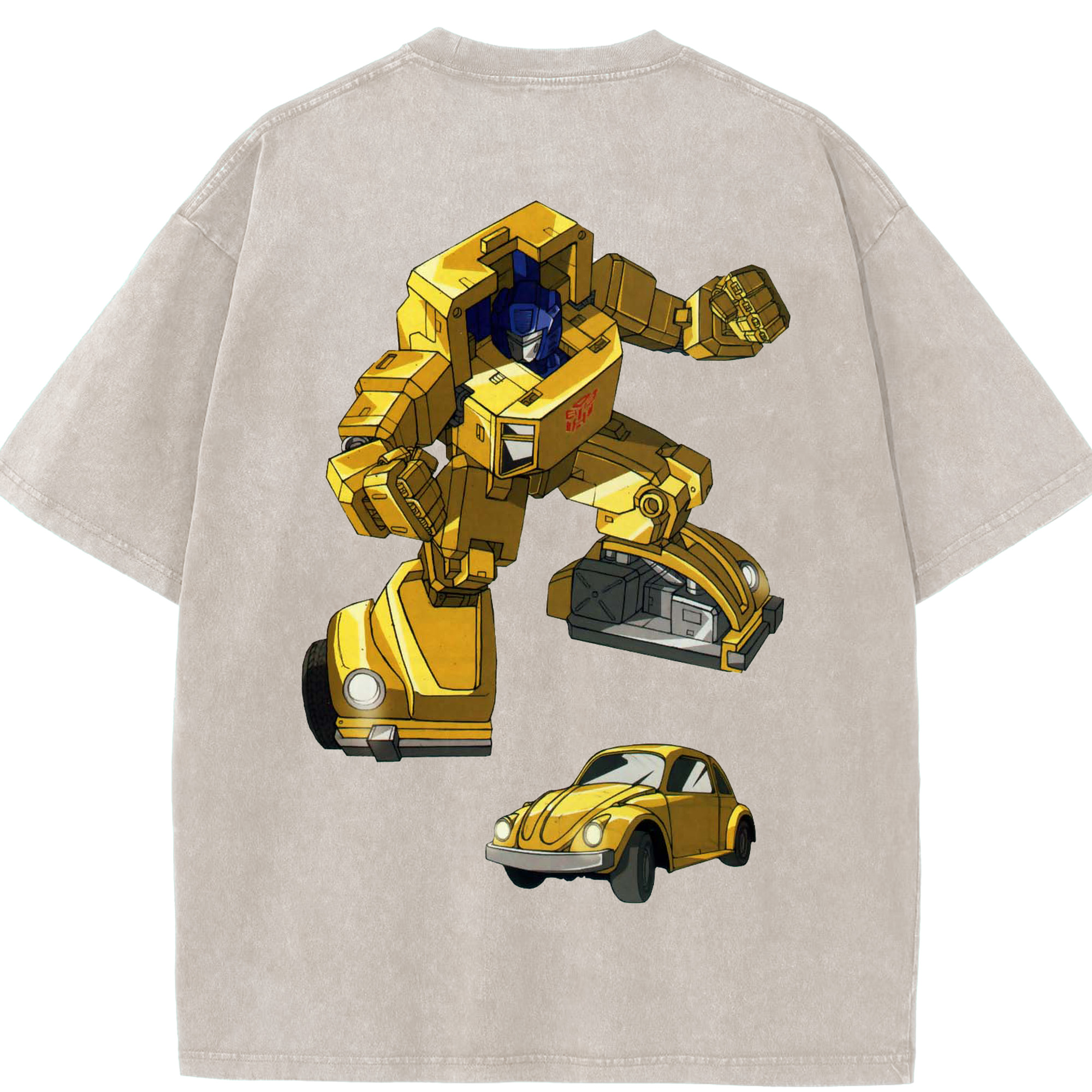 （画像用）  綿100% ヴィンテージ風 半袖Tシャツ（背面プリント）