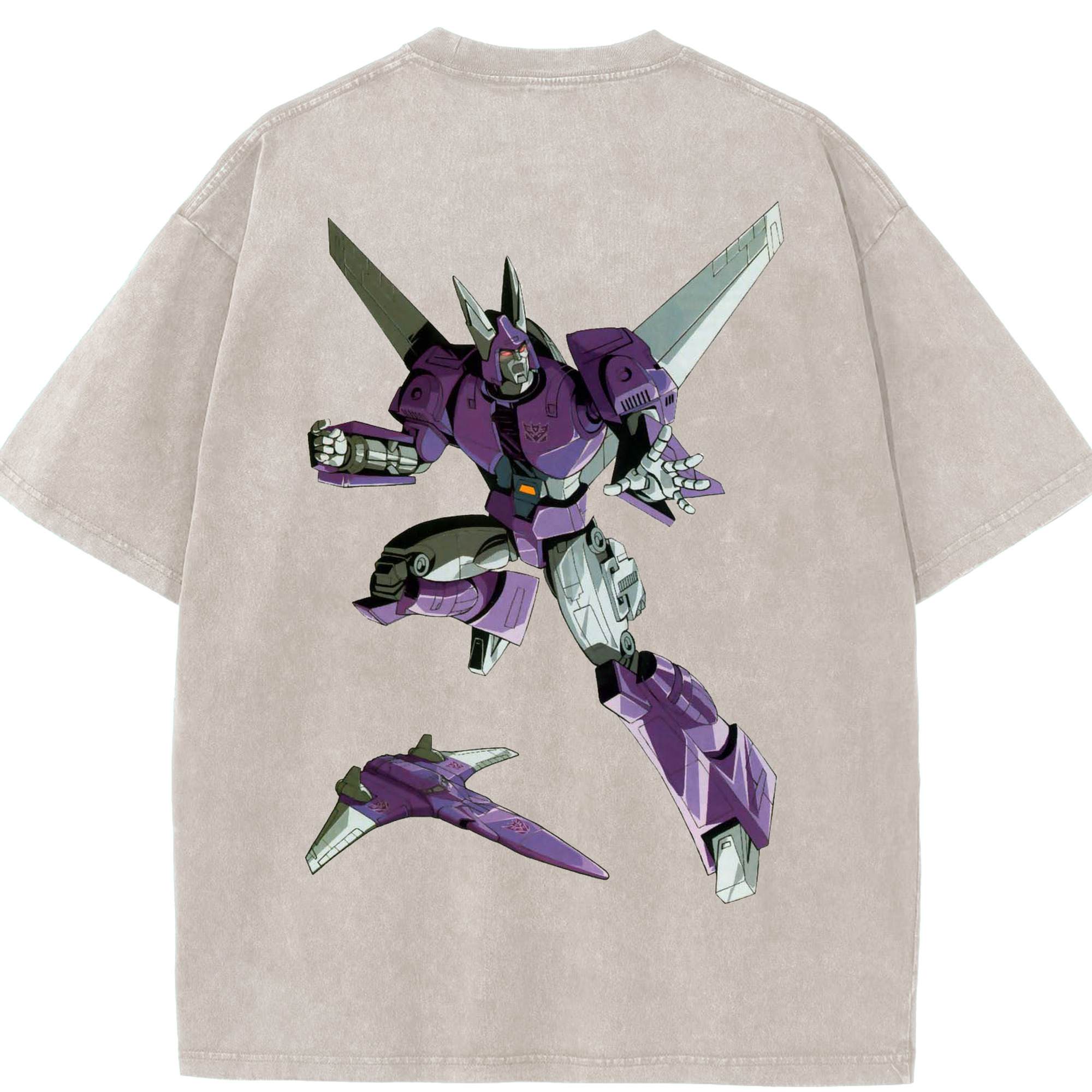 （画像用）  綿100% ヴィンテージ風 半袖Tシャツ（背面プリント）