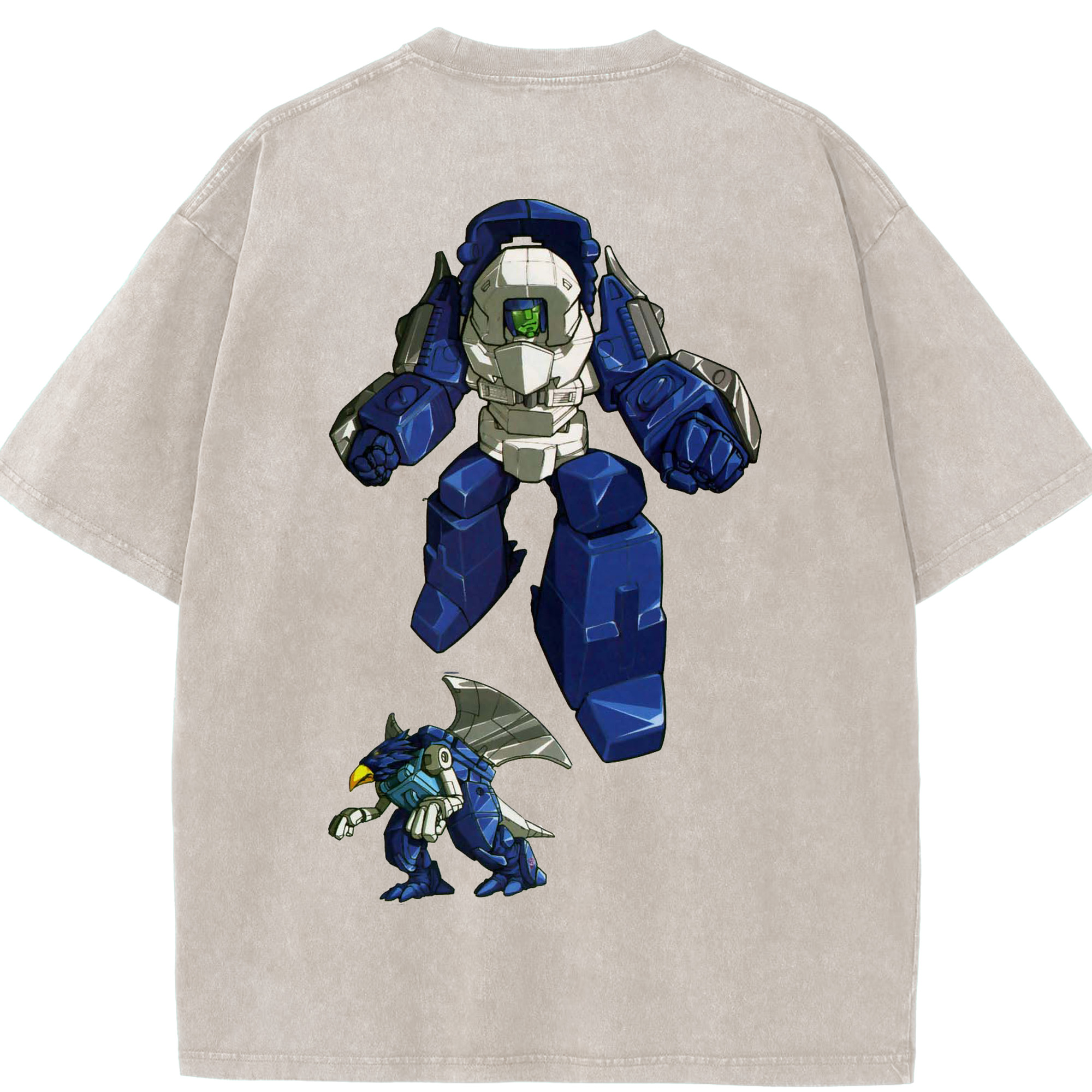 （画像用）  綿100% ヴィンテージ風 半袖Tシャツ（背面プリント）