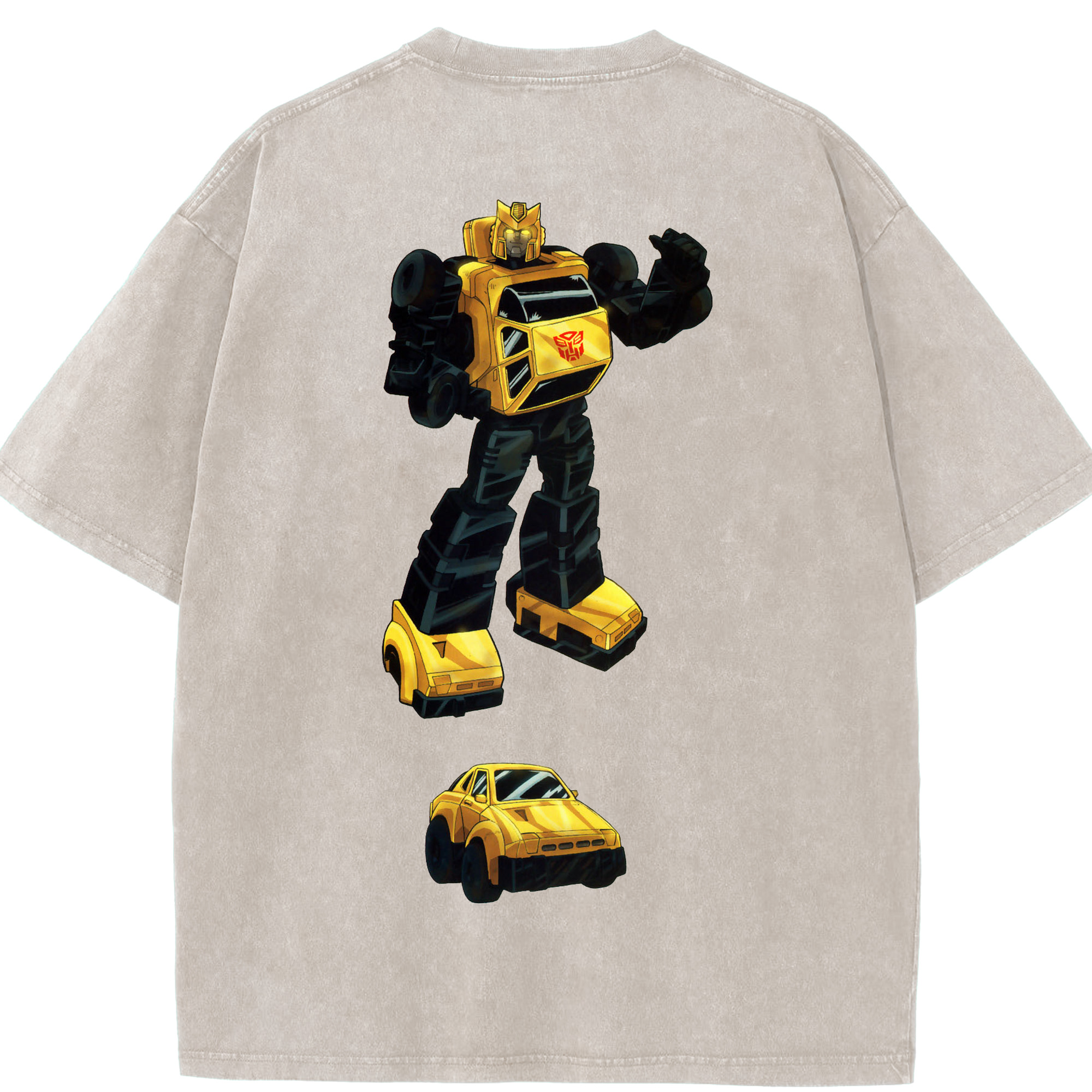 （画像用）  綿100% ヴィンテージ風 半袖Tシャツ（背面プリント）