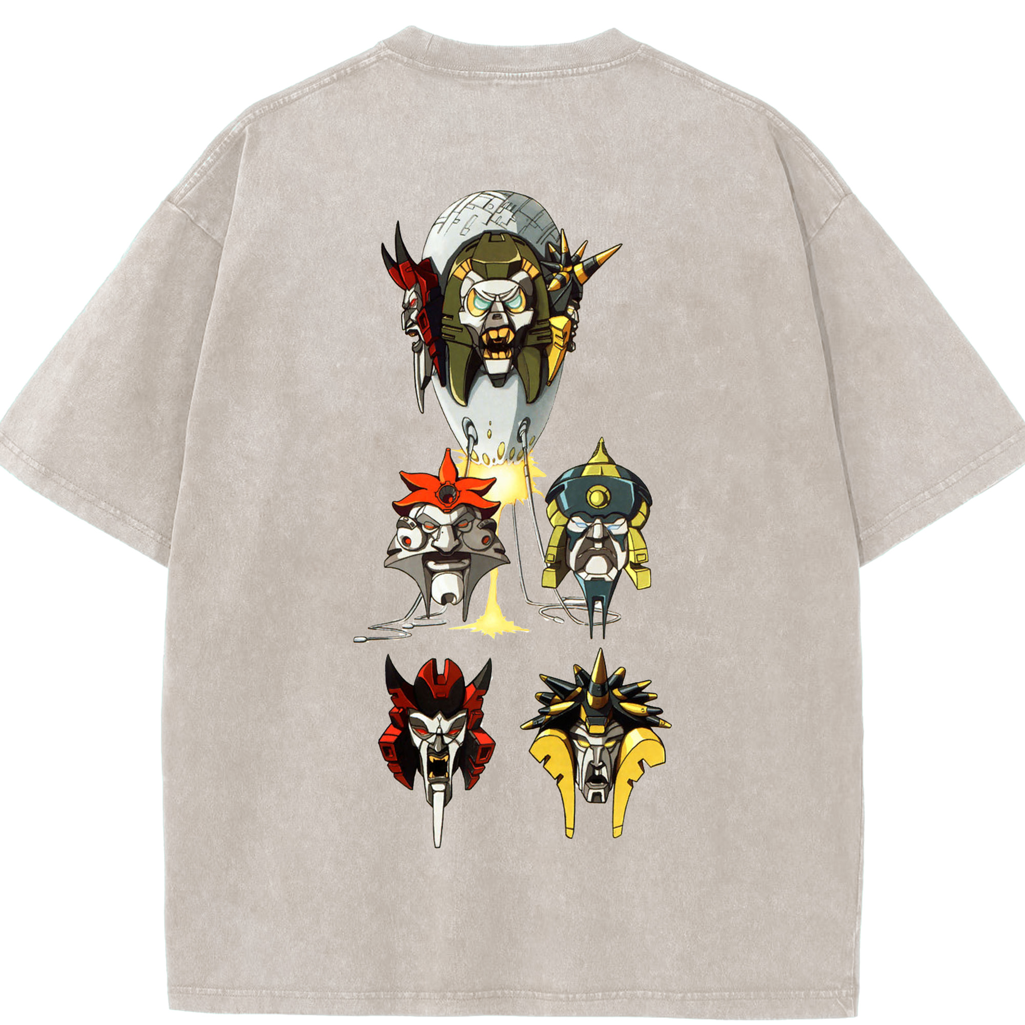 （画像用）  綿100% ヴィンテージ風 半袖Tシャツ（背面プリント）