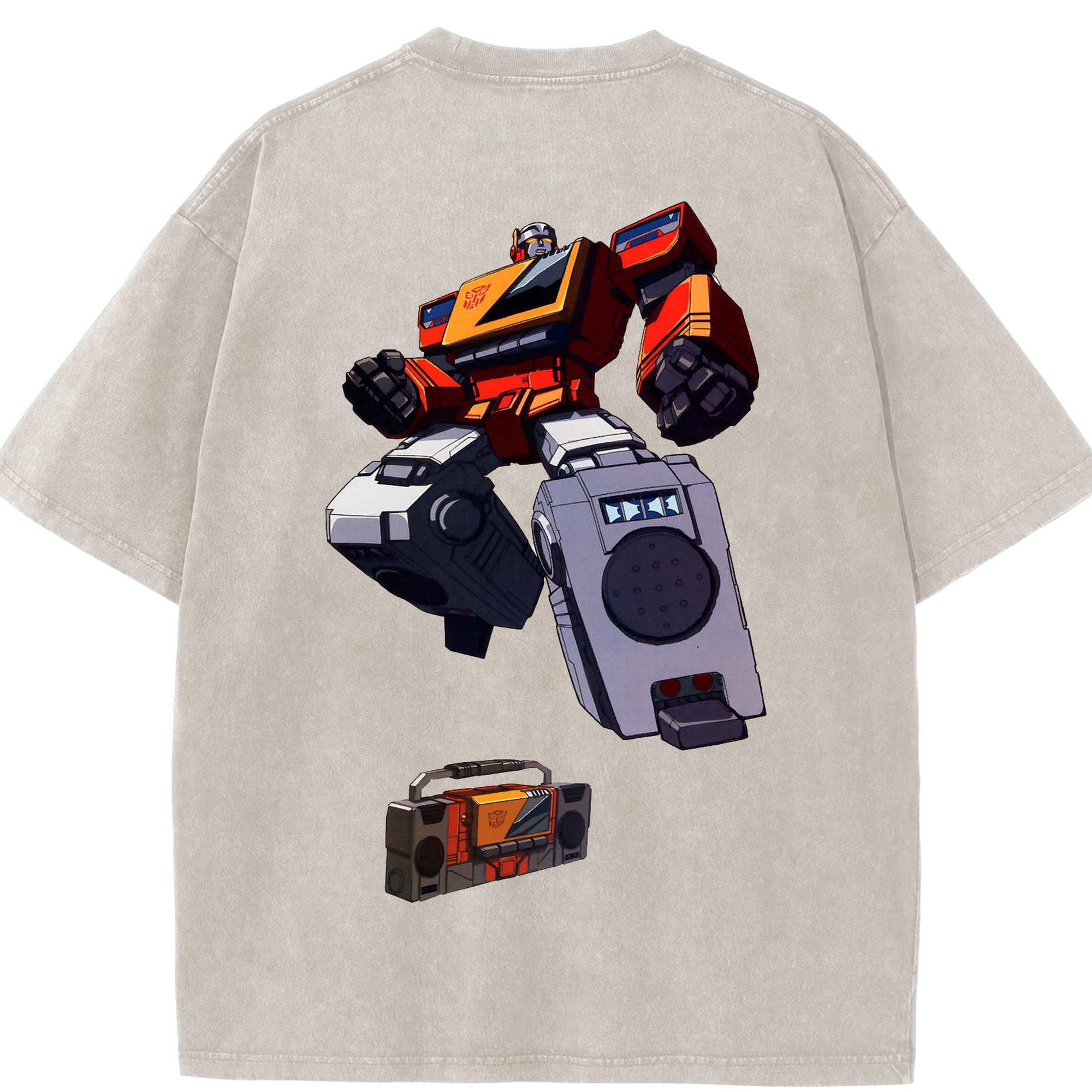（画像用）  綿100% ヴィンテージ風 半袖Tシャツ（背面プリント）