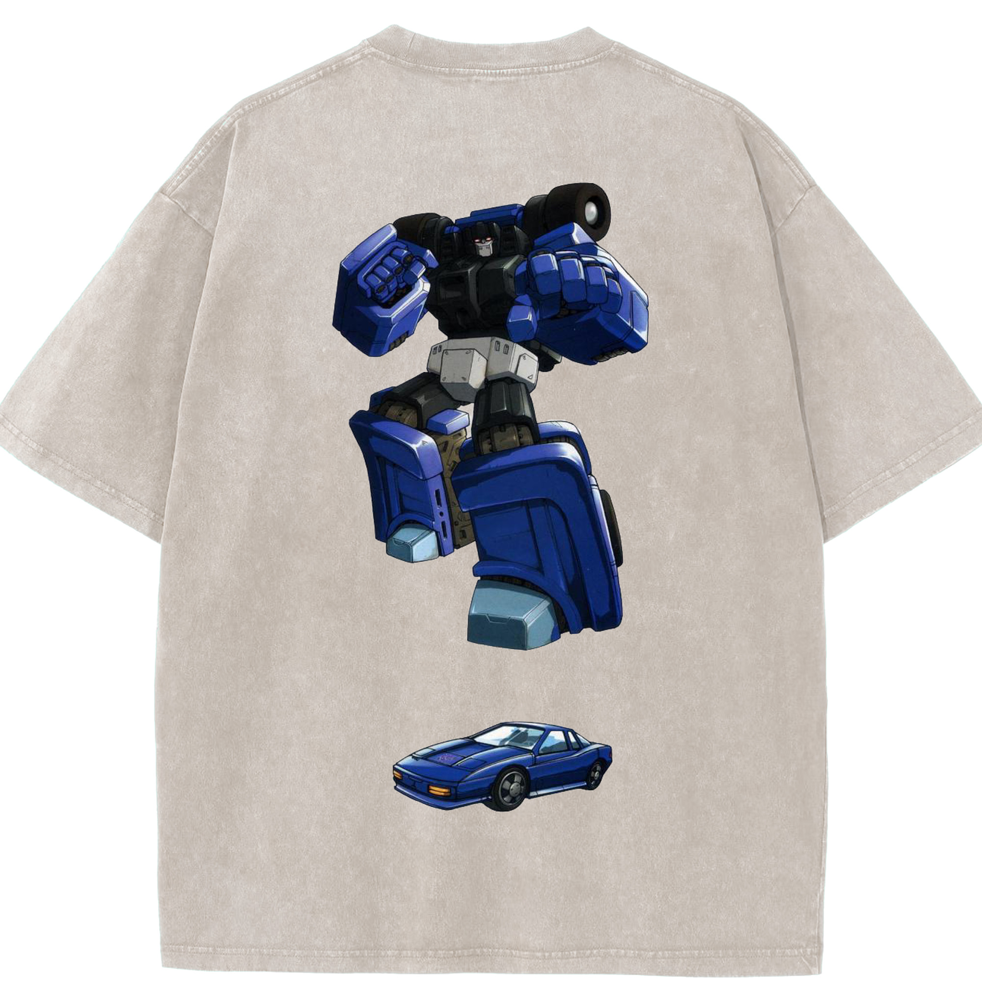 （画像用）  綿100% ヴィンテージ風 半袖Tシャツ（背面プリント）